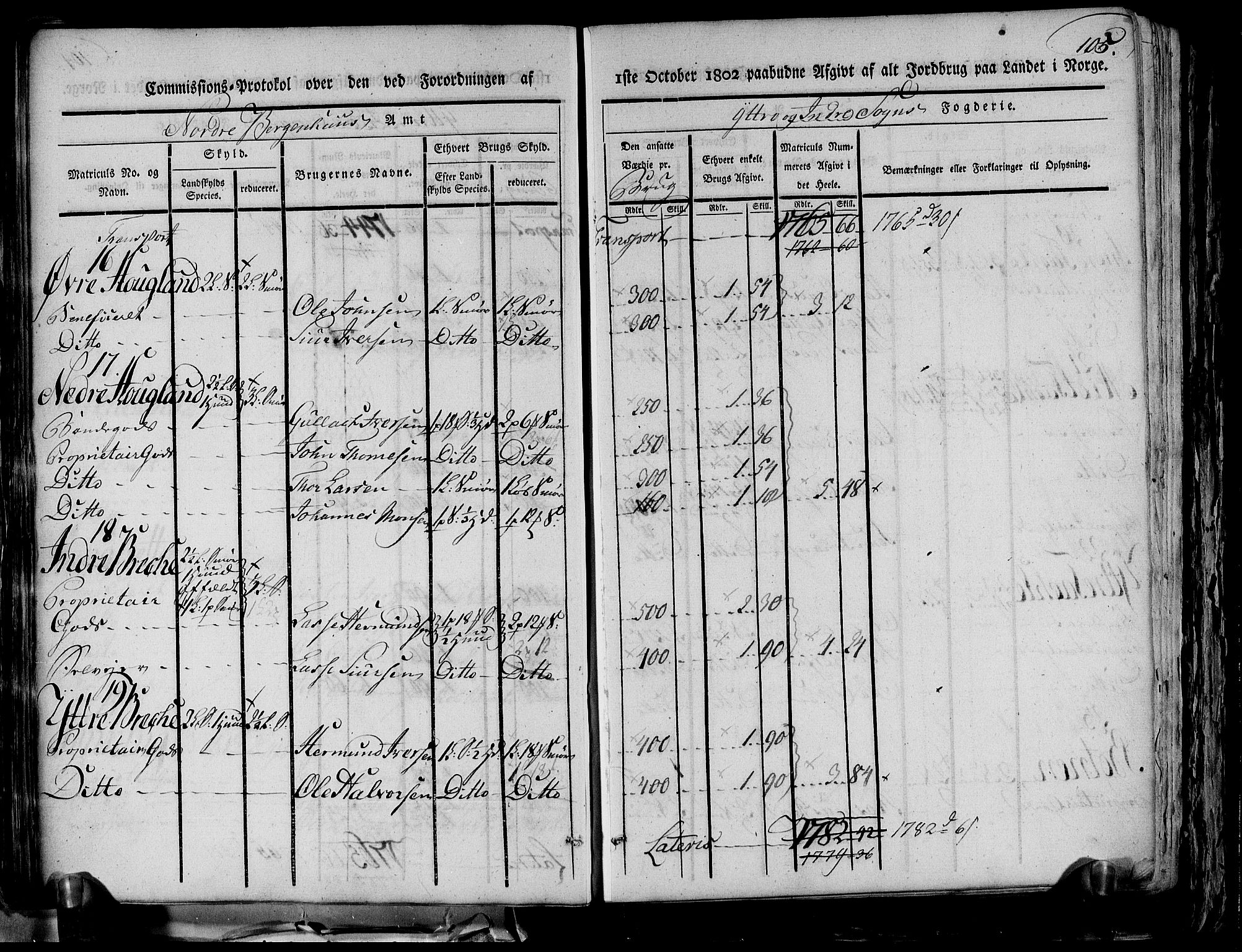 Rentekammeret inntil 1814, Realistisk ordnet avdeling, AV/RA-EA-4070/N/Ne/Nea/L0116: og 0117: Ytre og Indre Sogn fogderi. Kommisjonsprotokoller, 1803, p. 113