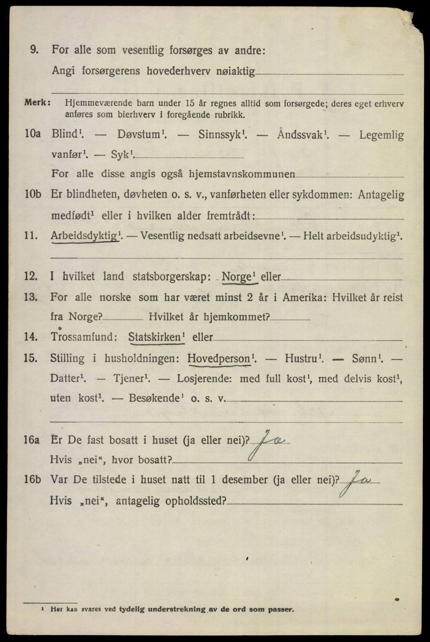 SAKO, 1920 census for Ådal, 1920, p. 2175