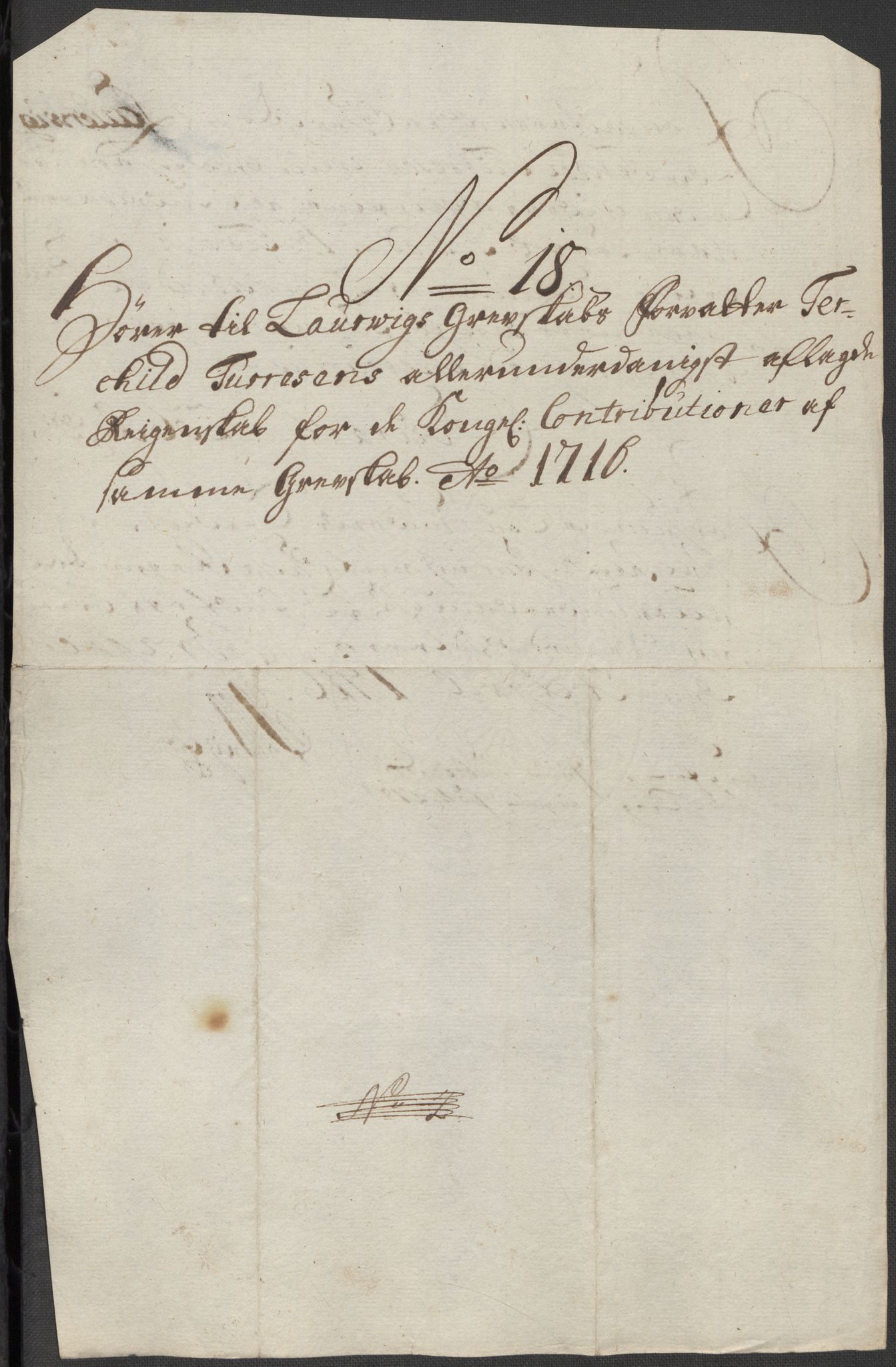 Rentekammeret inntil 1814, Reviderte regnskaper, Fogderegnskap, RA/EA-4092/R33/L1987: Fogderegnskap Larvik grevskap, 1716-1717, p. 220