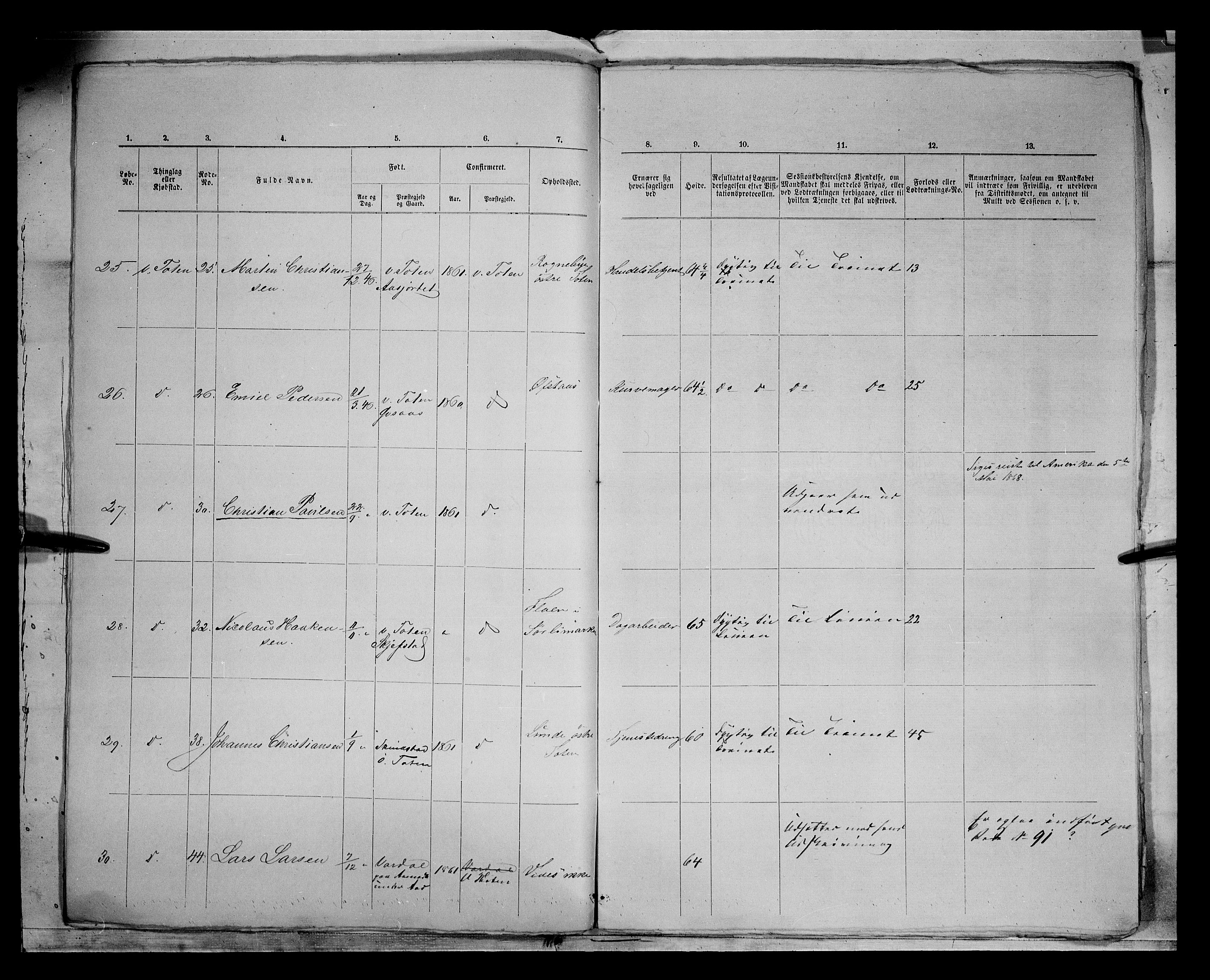 Fylkesmannen i Oppland, AV/SAH-FYO-002/1/K/Kg/L1167: Søndre og Nordre Land, Vestre Toten, 1860-1879, p. 7794