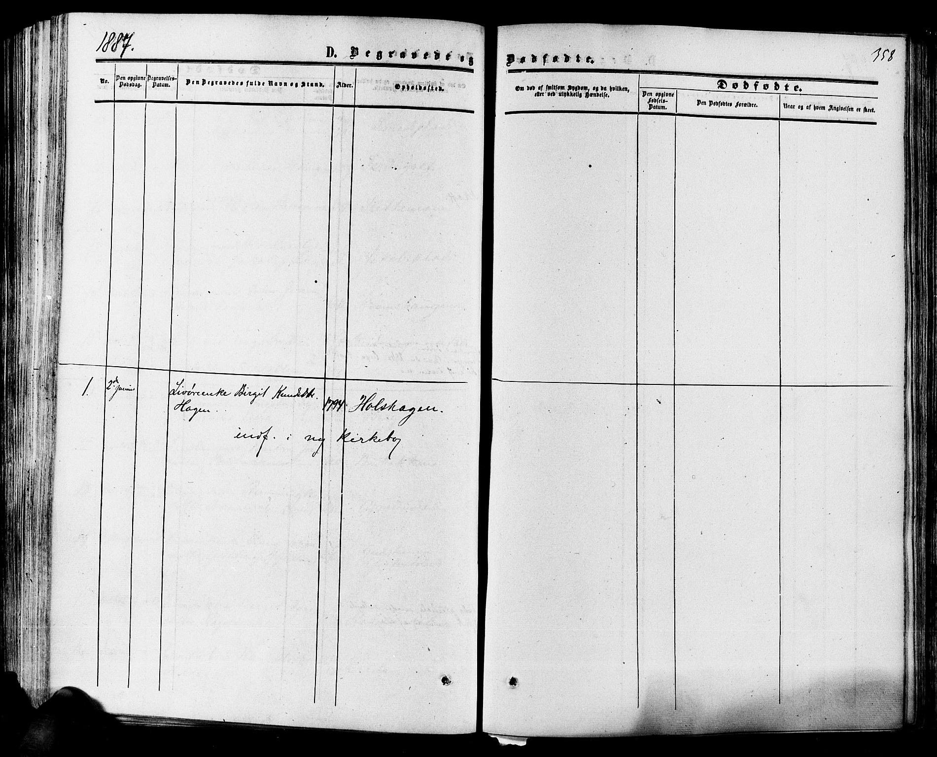 Hol kirkebøker, SAKO/A-227/F/Fa/L0002: Parish register (official) no. I 2, 1870-1886, p. 358