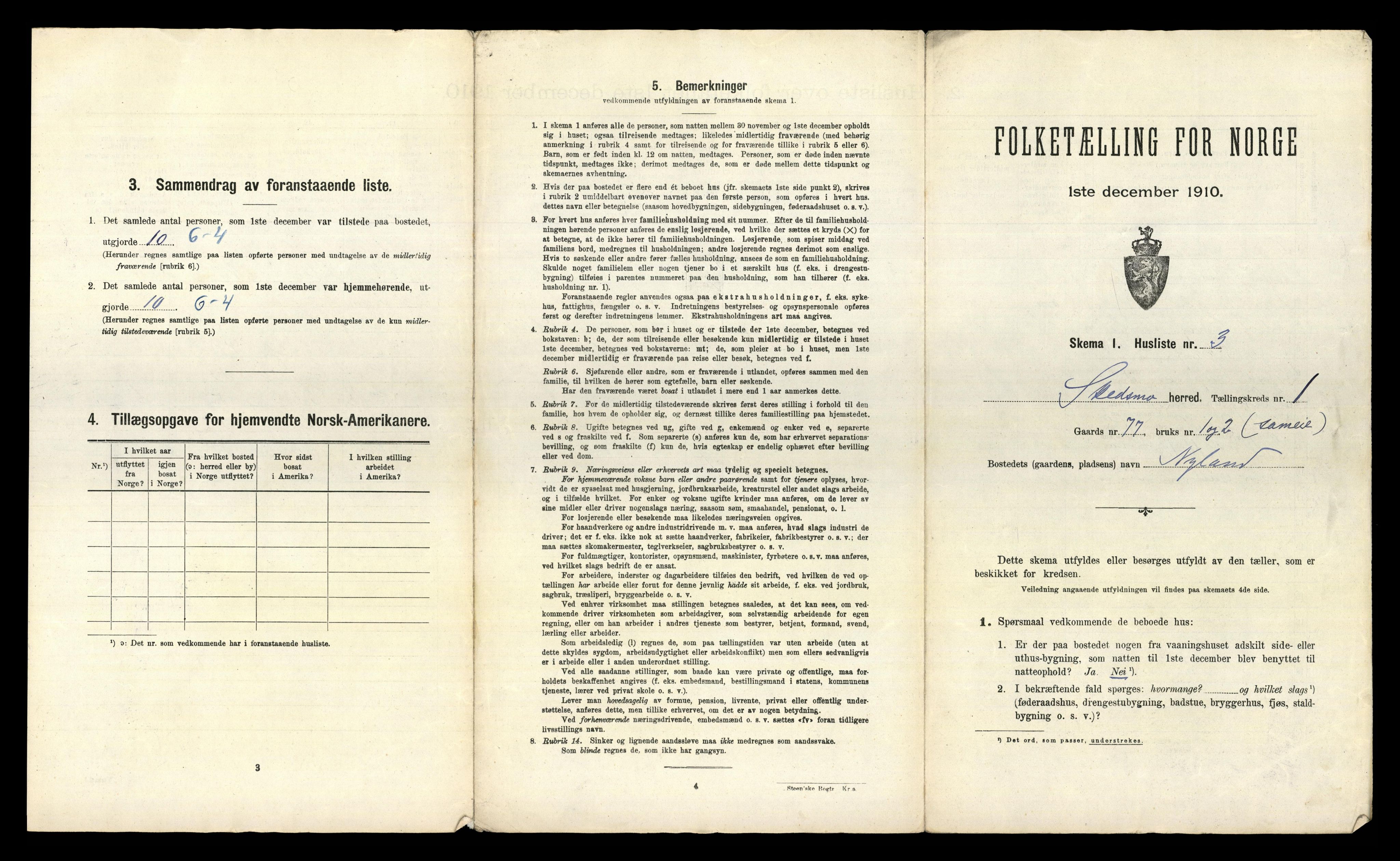 RA, 1910 census for Skedsmo, 1910, p. 29