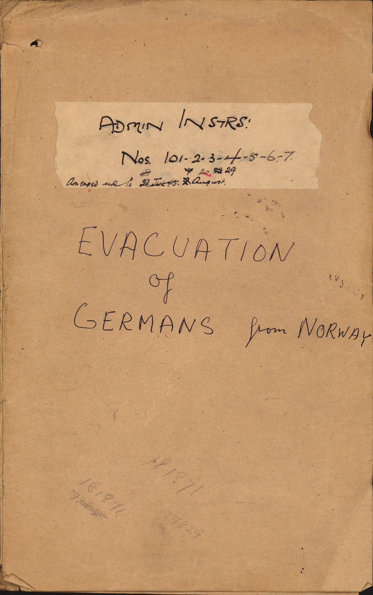 Forsvarets Overkommando. 2 kontor. Arkiv 11.4. Spredte tyske arkivsaker, AV/RA-RAFA-7031/D/Dar/Darc/L0015: FO.II, 1945-1946, p. 2