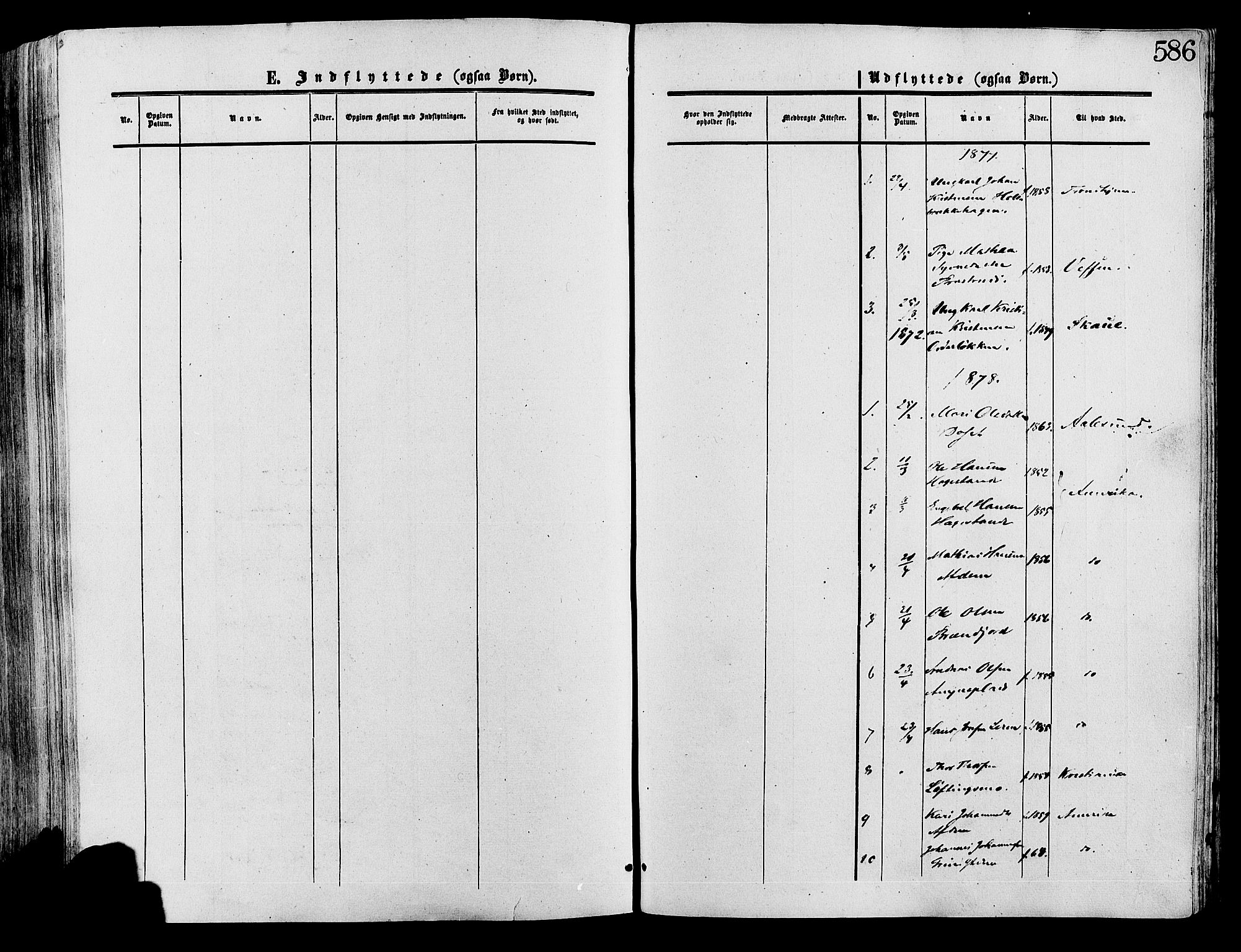 Lesja prestekontor, SAH/PREST-068/H/Ha/Haa/L0008: Parish register (official) no. 8, 1854-1880, p. 586