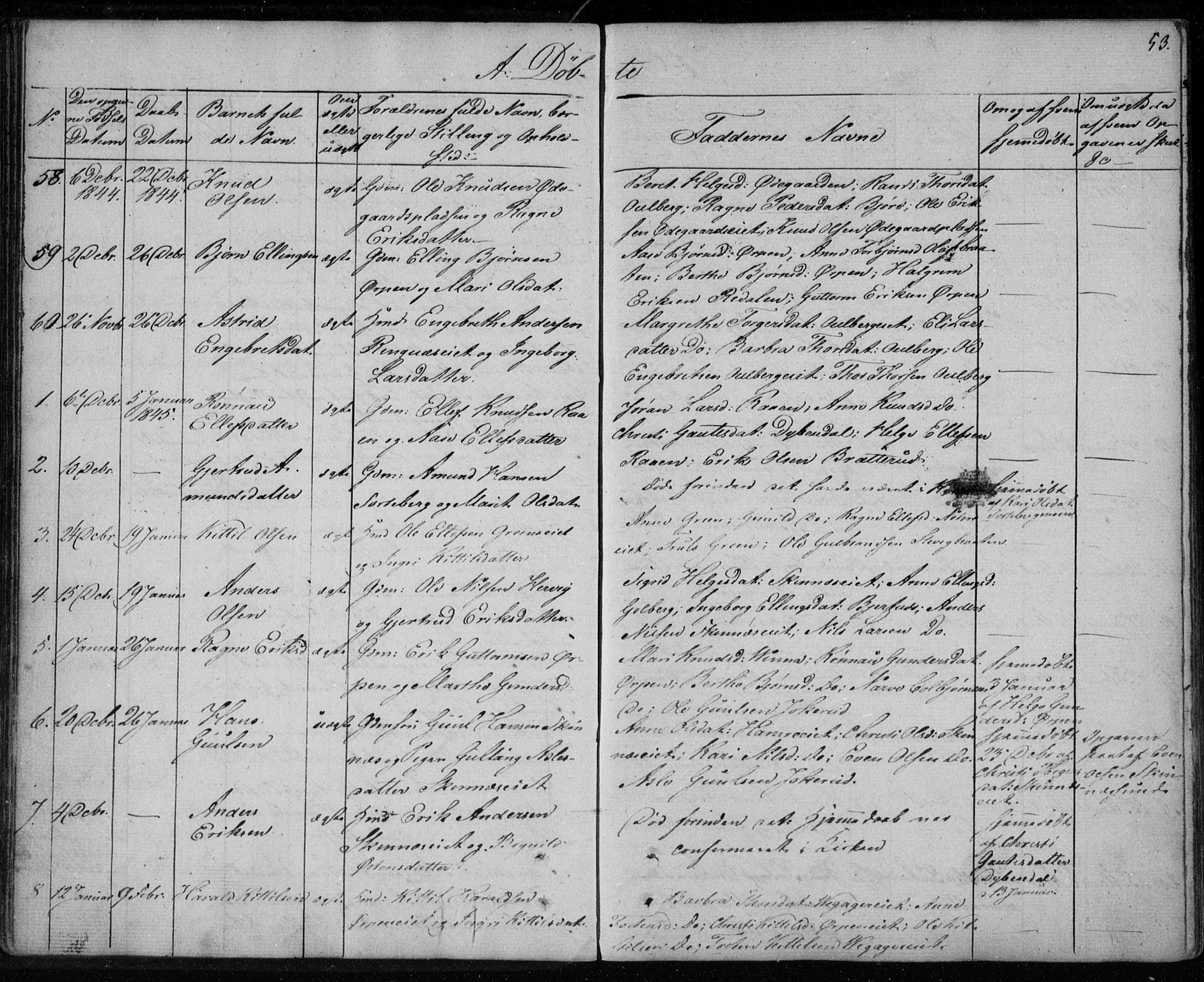 Krødsherad kirkebøker, SAKO/A-19/F/Fa/L0002: Parish register (official) no. 2, 1829-1851, p. 53