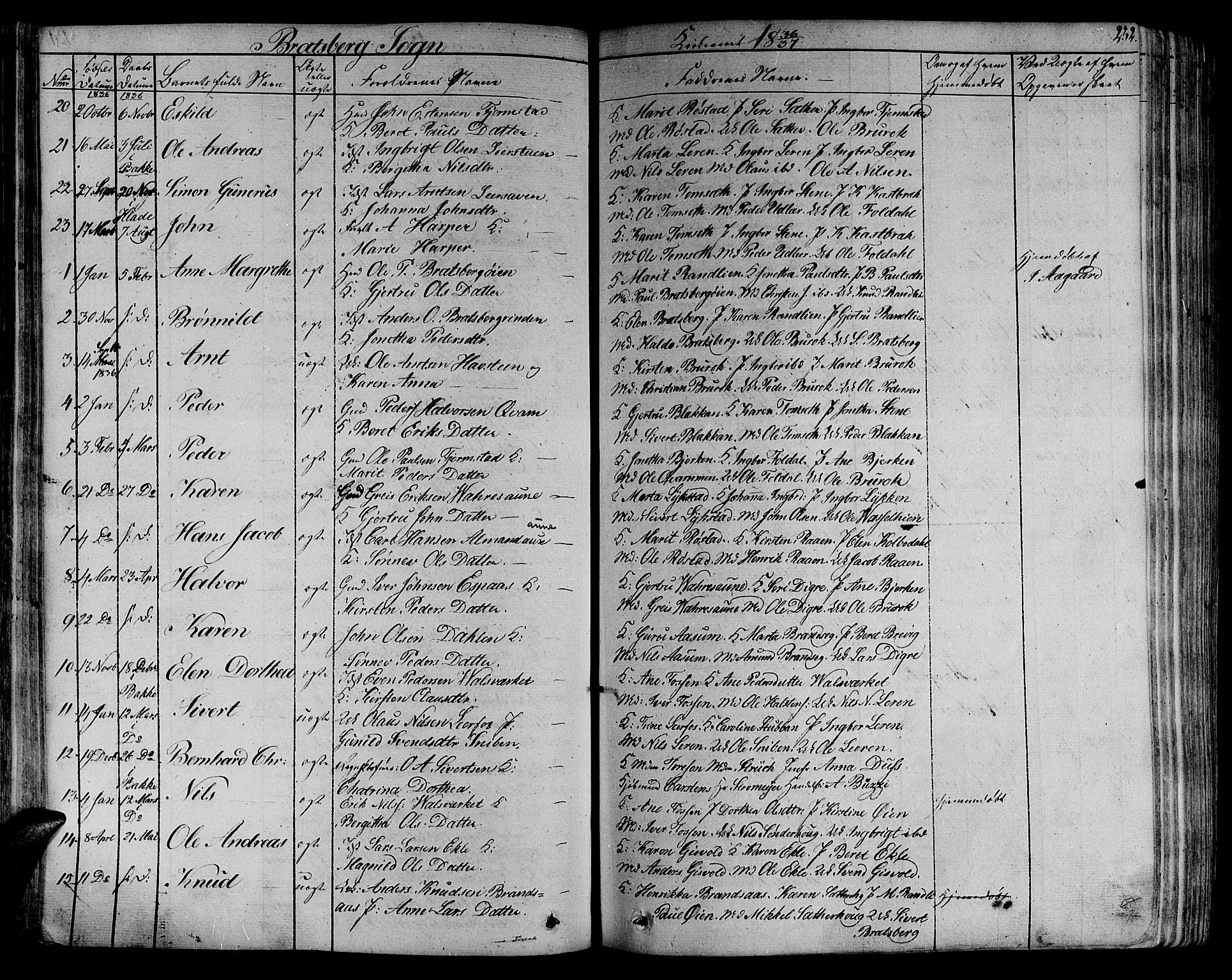 Ministerialprotokoller, klokkerbøker og fødselsregistre - Sør-Trøndelag, SAT/A-1456/606/L0289: Parish register (official) no. 606A04 /4, 1826-1840, p. 232