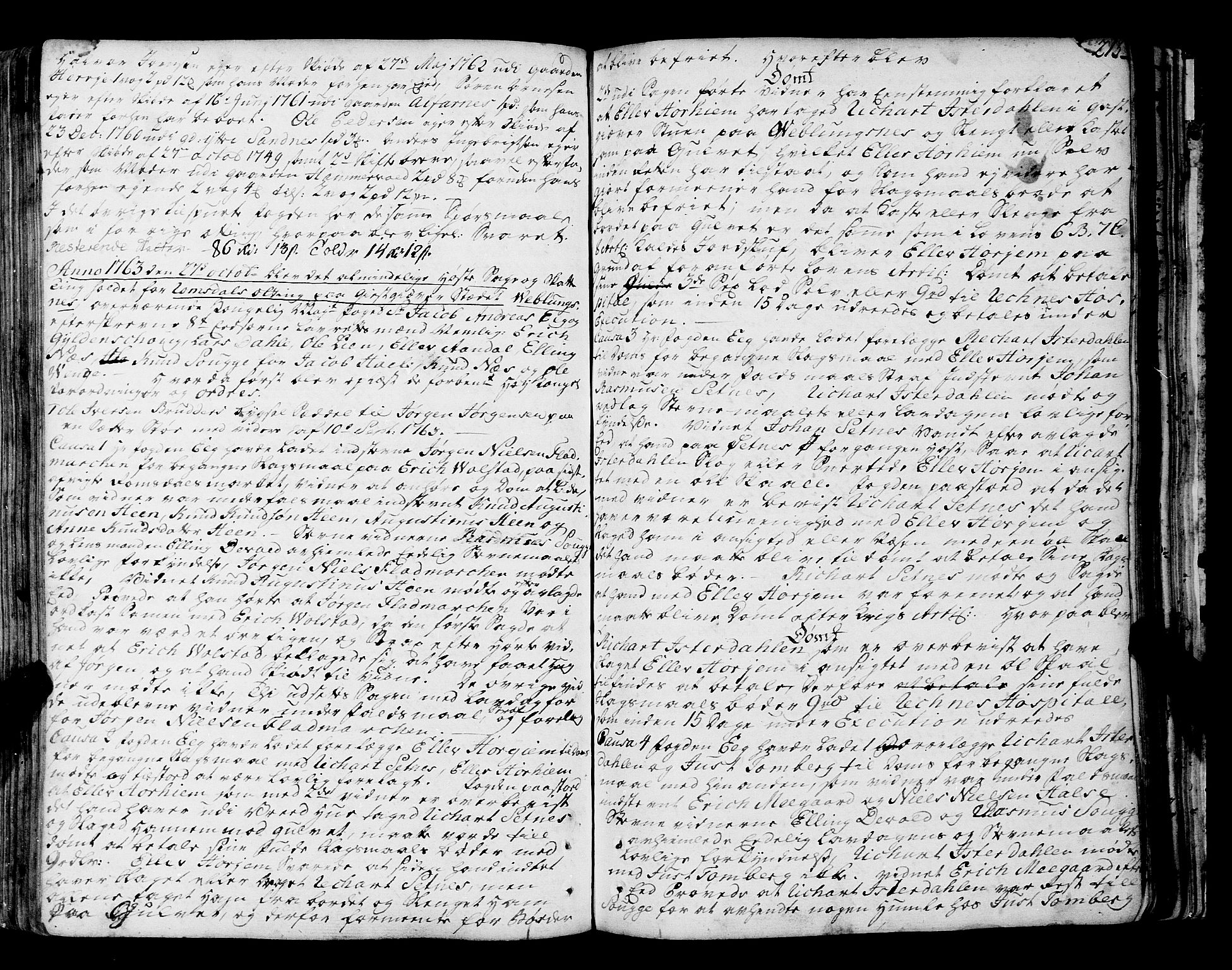 Romsdal sorenskriveri, SAT/A-4149/1/1/1A/L0014: Tingbok, 1757-1765, p. 213