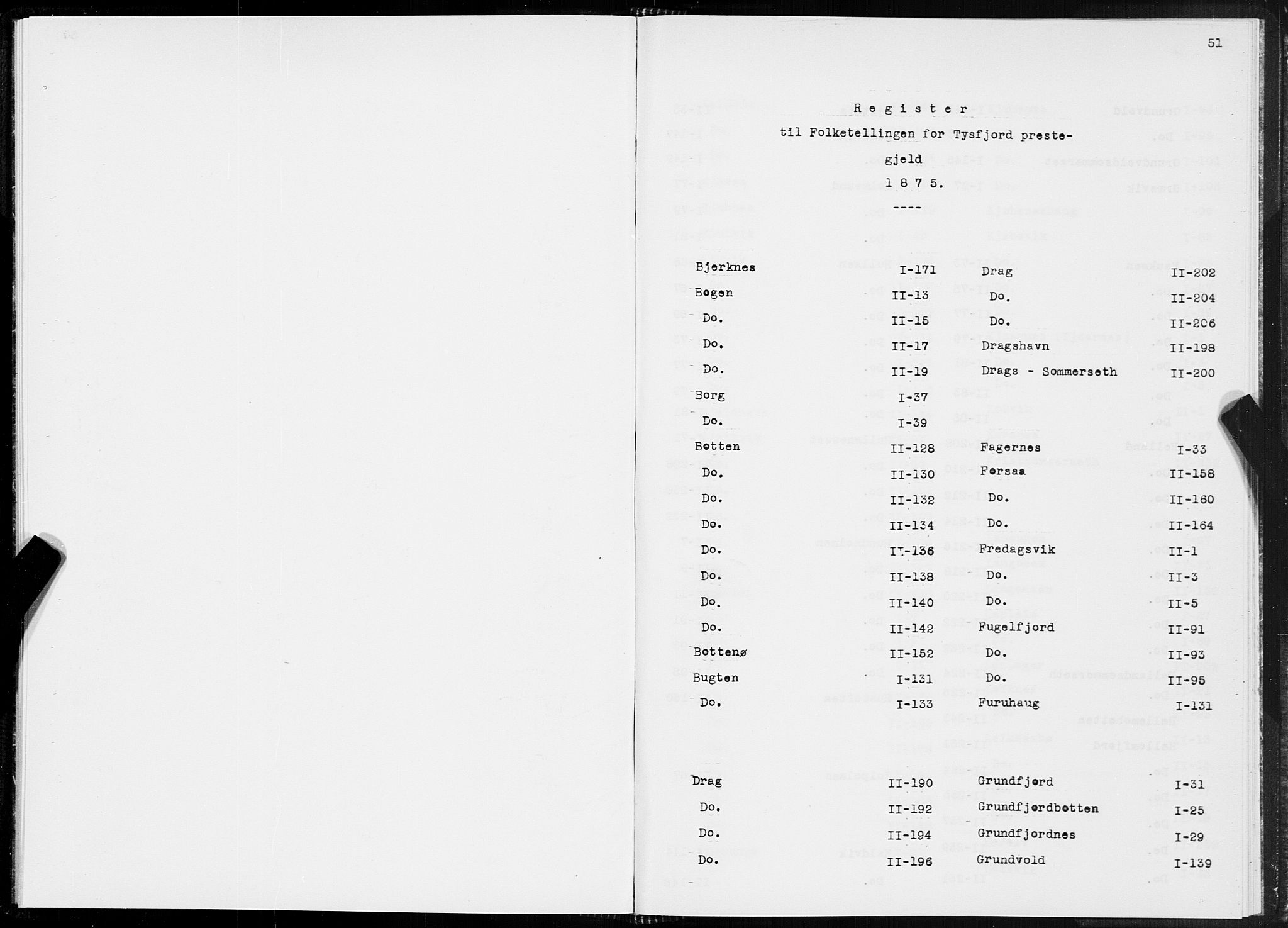 SAT, 1875 census for 1850P Tysfjord, 1875, p. 51