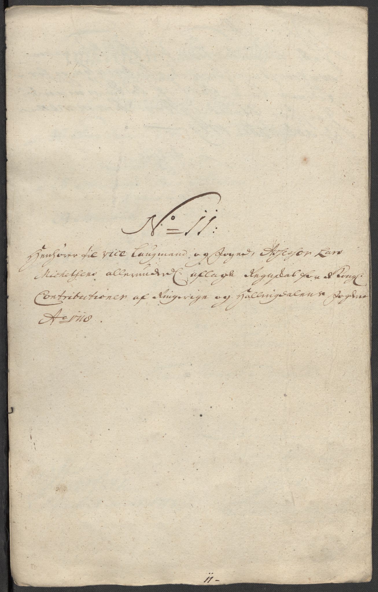 Rentekammeret inntil 1814, Reviderte regnskaper, Fogderegnskap, AV/RA-EA-4092/R23/L1476: Fogderegnskap Ringerike og Hallingdal, 1718, p. 115