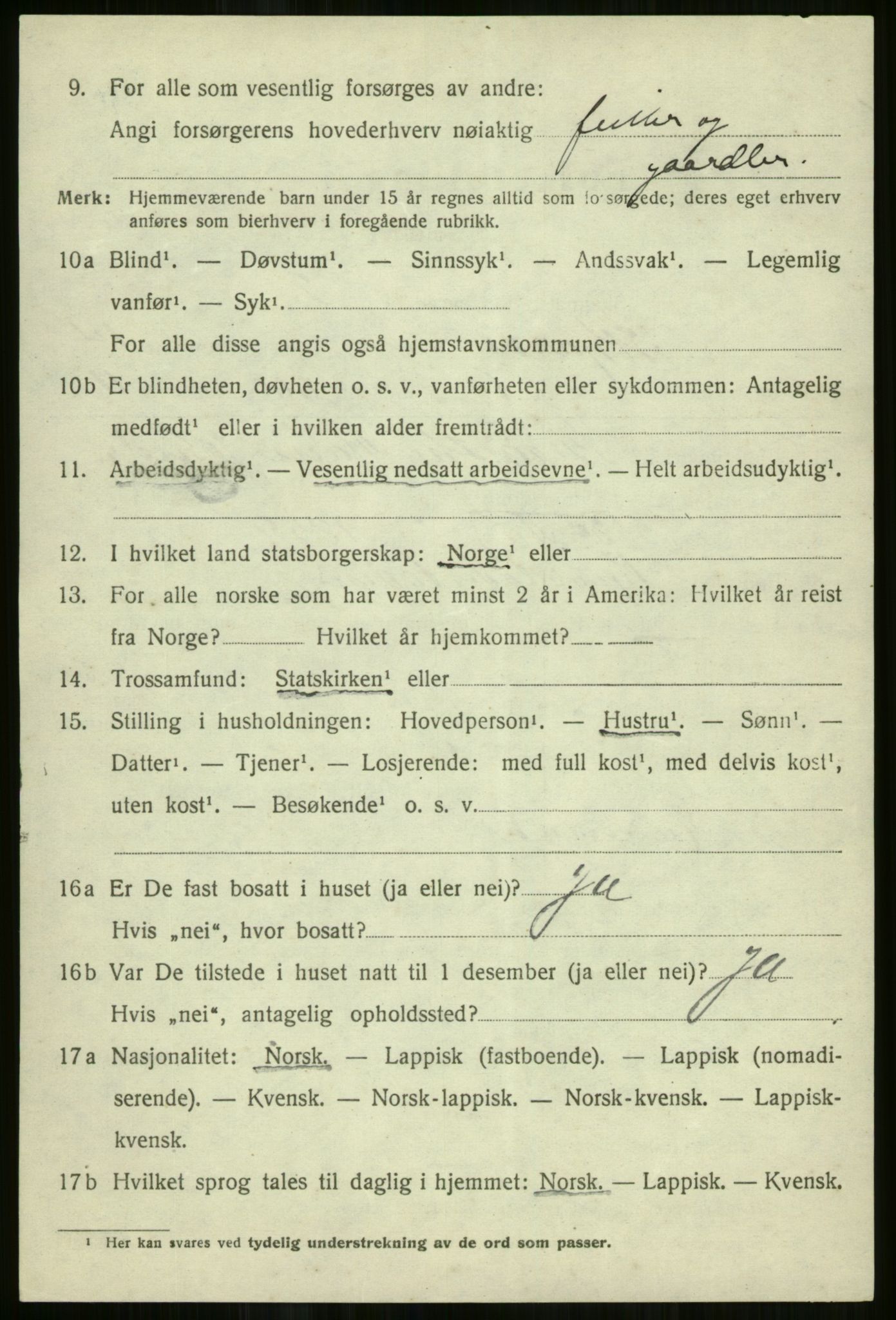 SATØ, 1920 census for Skjervøy, 1920, p. 6828
