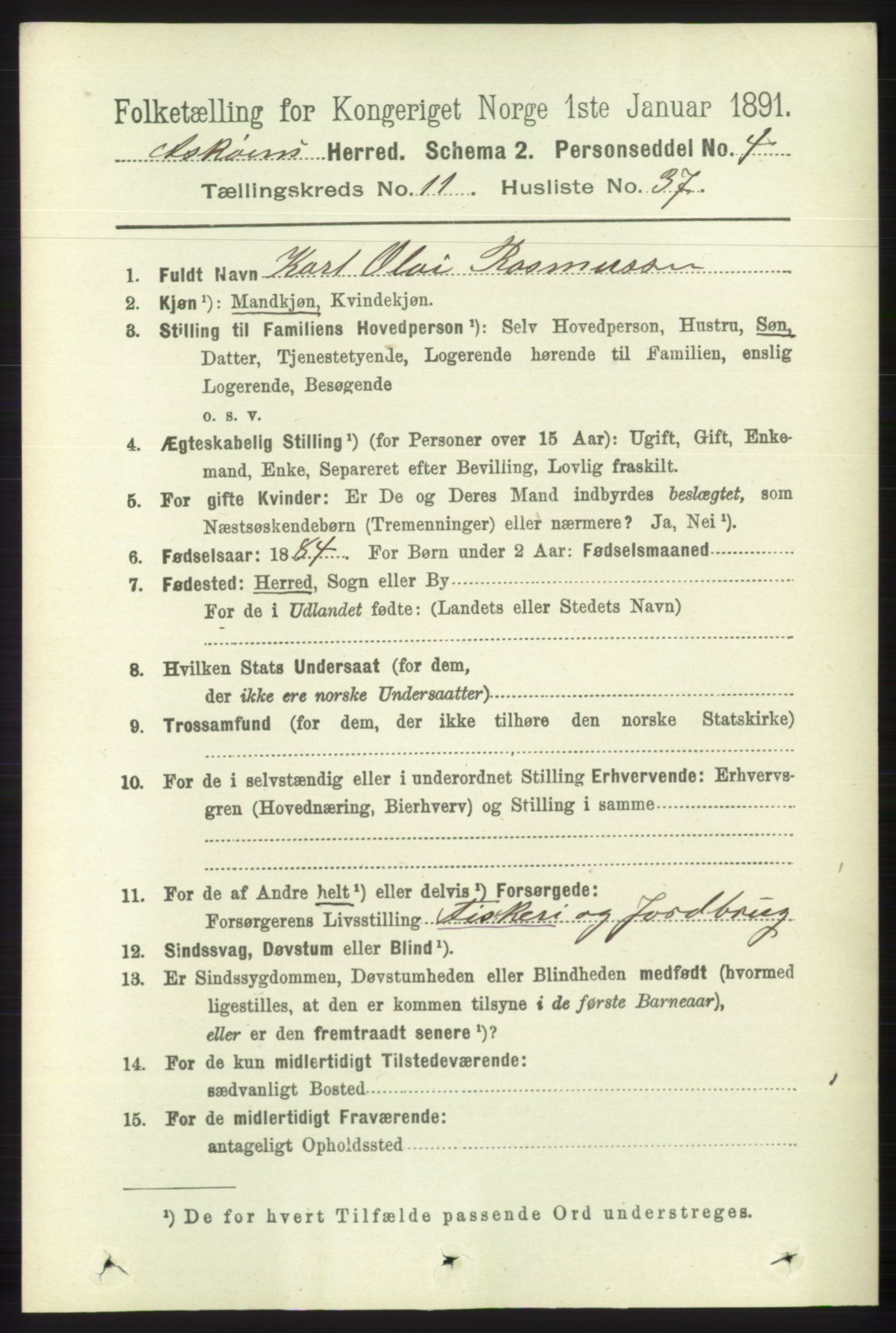 RA, 1891 census for 1247 Askøy, 1891, p. 7493