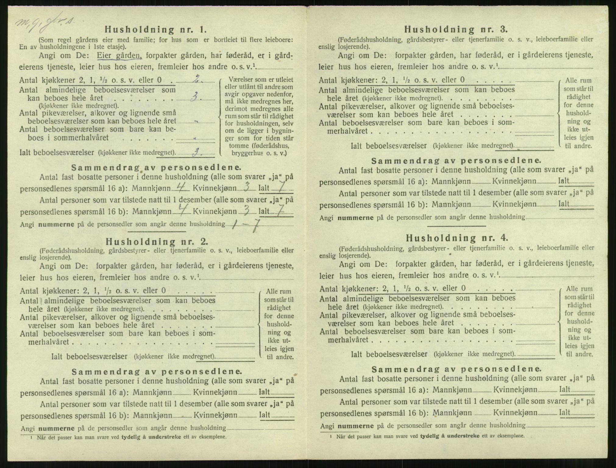 SAT, 1920 census for Aukra, 1920, p. 700