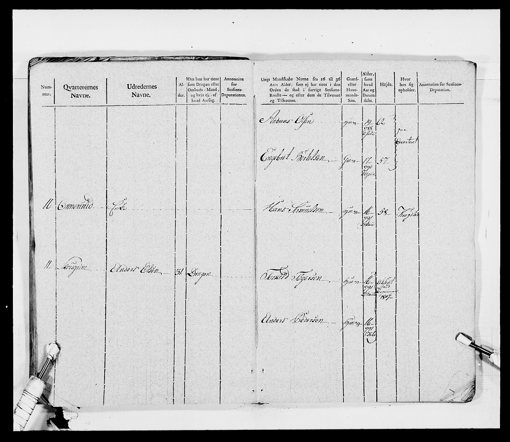 Generalitets- og kommissariatskollegiet, Det kongelige norske kommissariatskollegium, AV/RA-EA-5420/E/Eh/L0011: Smålenske dragonregiment, 1795-1807, p. 607