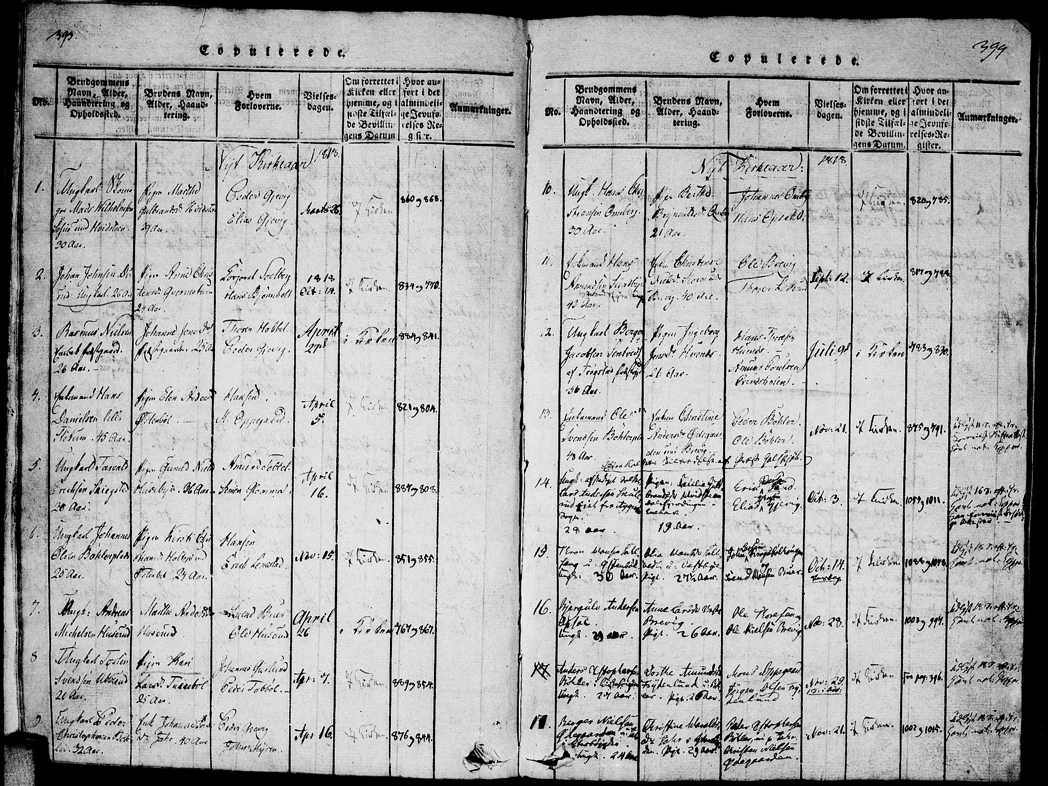 Enebakk prestekontor Kirkebøker, SAO/A-10171c/F/Fa/L0005: Parish register (official) no. I 5, 1790-1825, p. 393-394