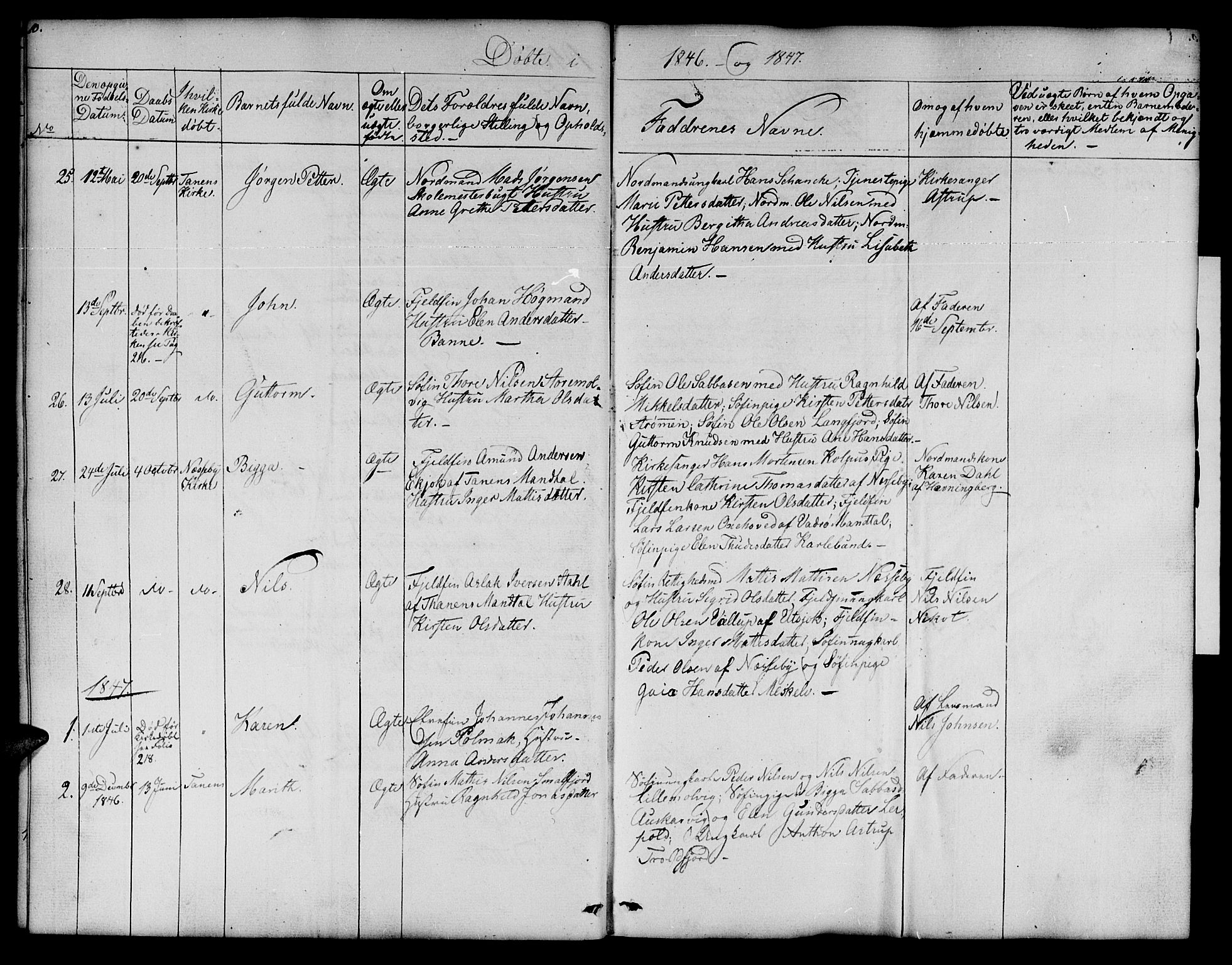 Nesseby sokneprestkontor, SATØ/S-1330/H/Hb/L0005klokker: Parish register (copy) no. 5, 1846-1852, p. 10-11