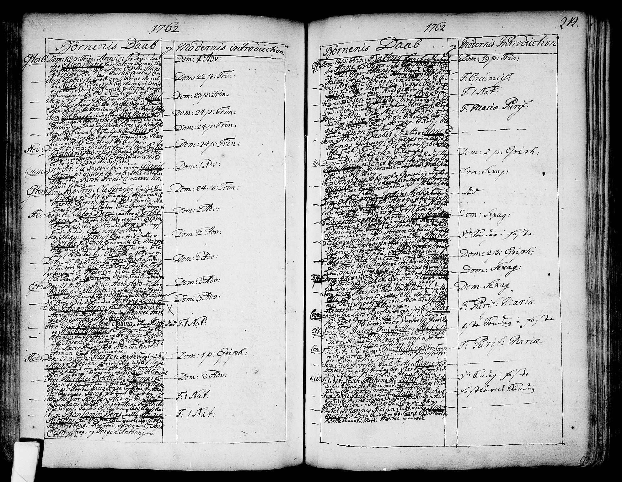 Sandsvær kirkebøker, AV/SAKO-A-244/F/Fa/L0002a: Parish register (official) no. I 2, 1725-1809, p. 212