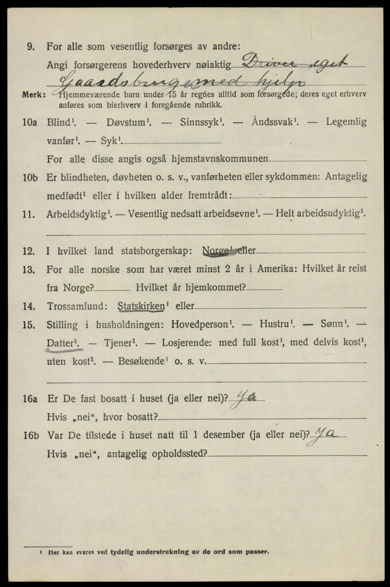 SAO, 1920 census for Ås, 1920, p. 5849