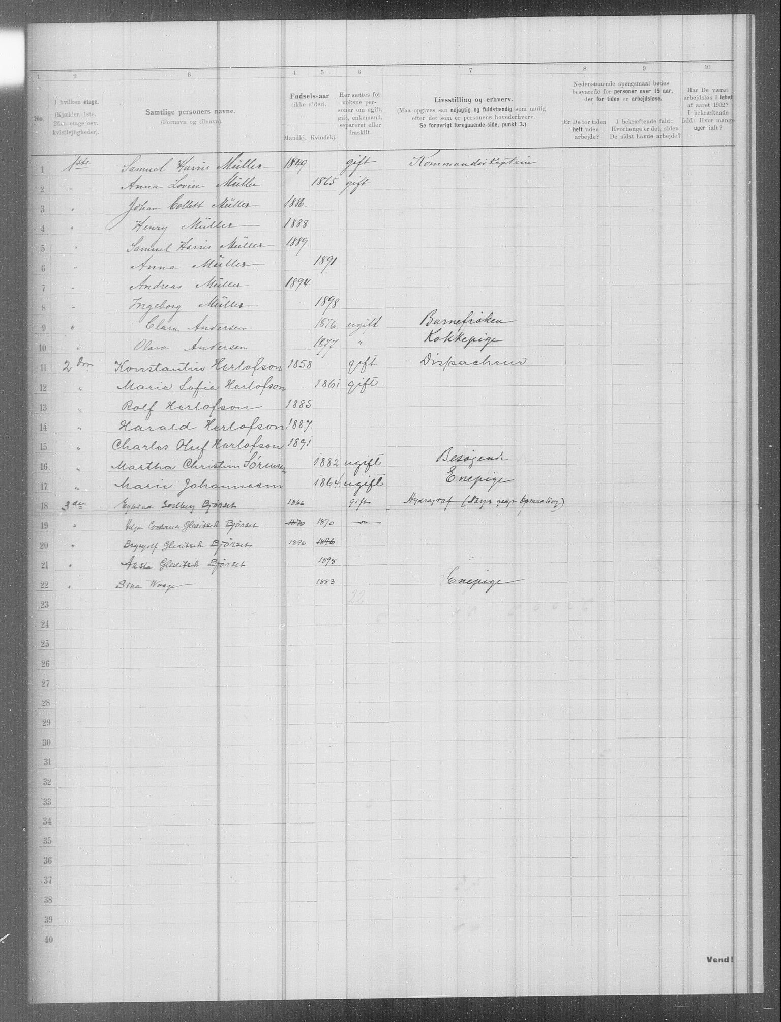 OBA, Municipal Census 1902 for Kristiania, 1902, p. 6382