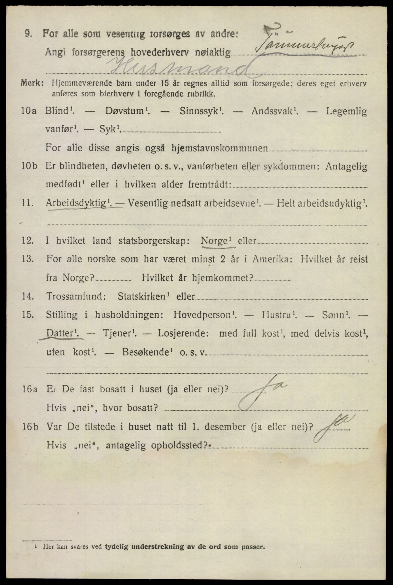SAKO, 1920 census for Gransherad, 1920, p. 1433