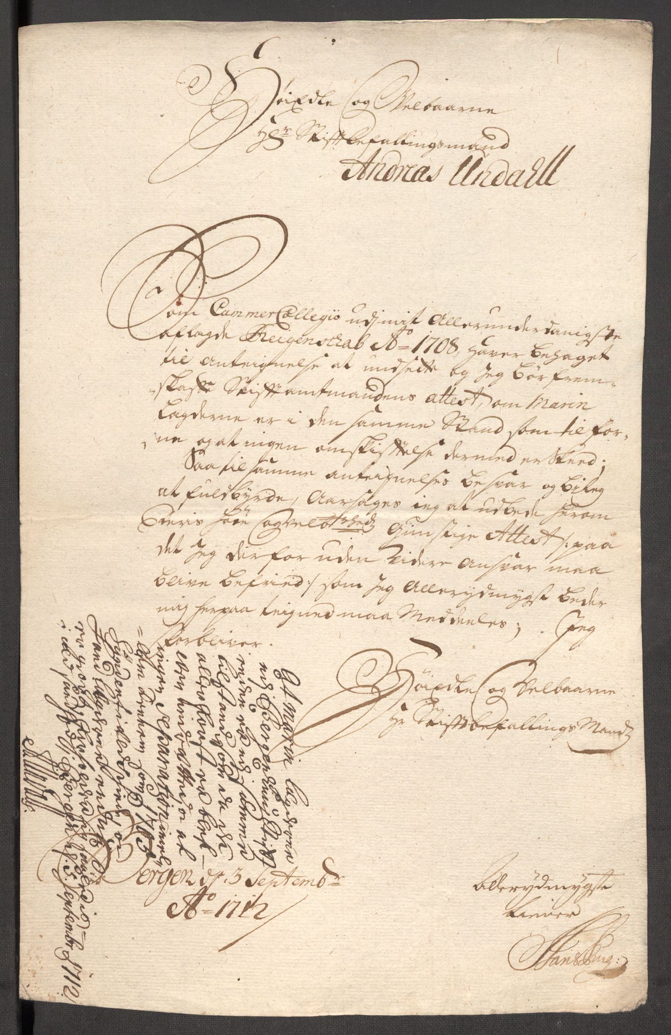 Rentekammeret inntil 1814, Reviderte regnskaper, Fogderegnskap, AV/RA-EA-4092/R53/L3431: Fogderegnskap Sunn- og Nordfjord, 1708, p. 273