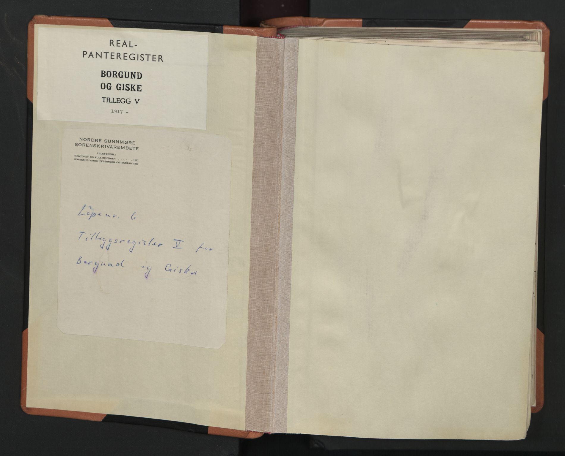 Nordre Sunnmøre sorenskriveri, SAT/A-0006/1/2/2A/L0035: Mortgage register no. 35, 1917-1917