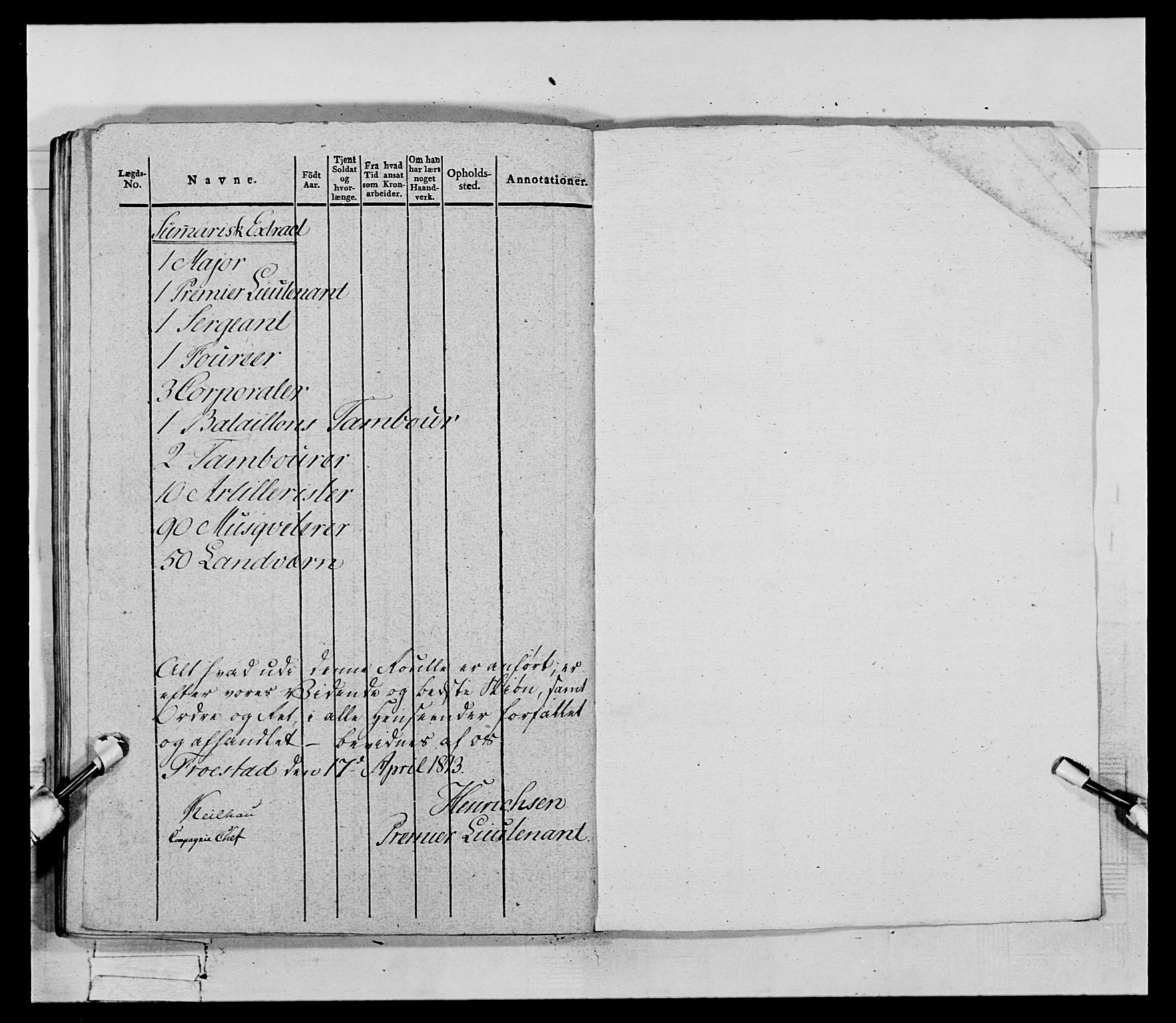 Generalitets- og kommissariatskollegiet, Det kongelige norske kommissariatskollegium, RA/EA-5420/E/Eh/L0069: Opplandske gevorbne infanteriregiment, 1810-1818, p. 469