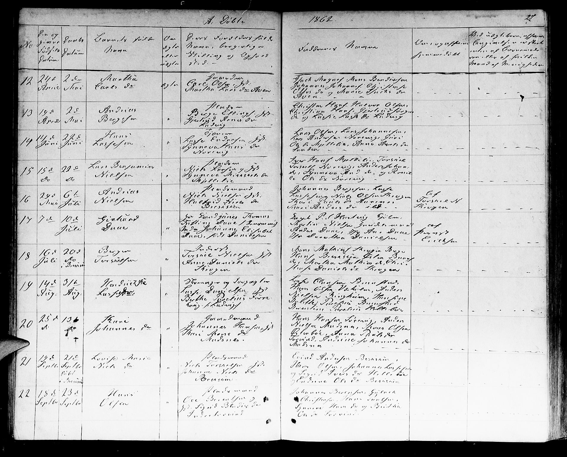 Lavik sokneprestembete, SAB/A-80901: Parish register (copy) no. A 1, 1854-1881, p. 27