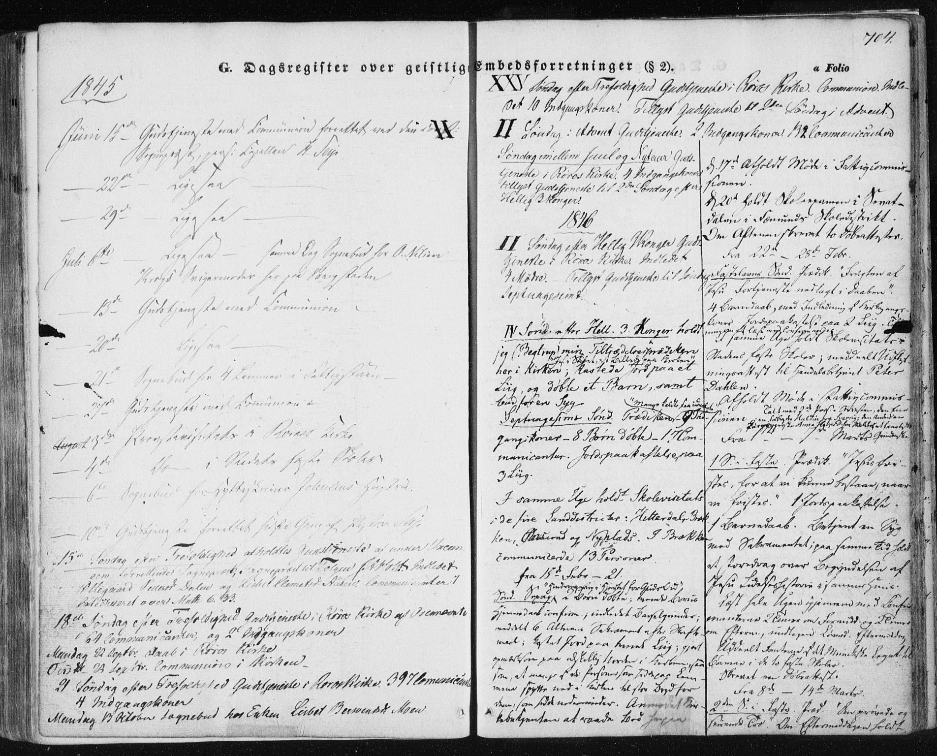 Ministerialprotokoller, klokkerbøker og fødselsregistre - Sør-Trøndelag, SAT/A-1456/681/L0931: Parish register (official) no. 681A09, 1845-1859, p. 704