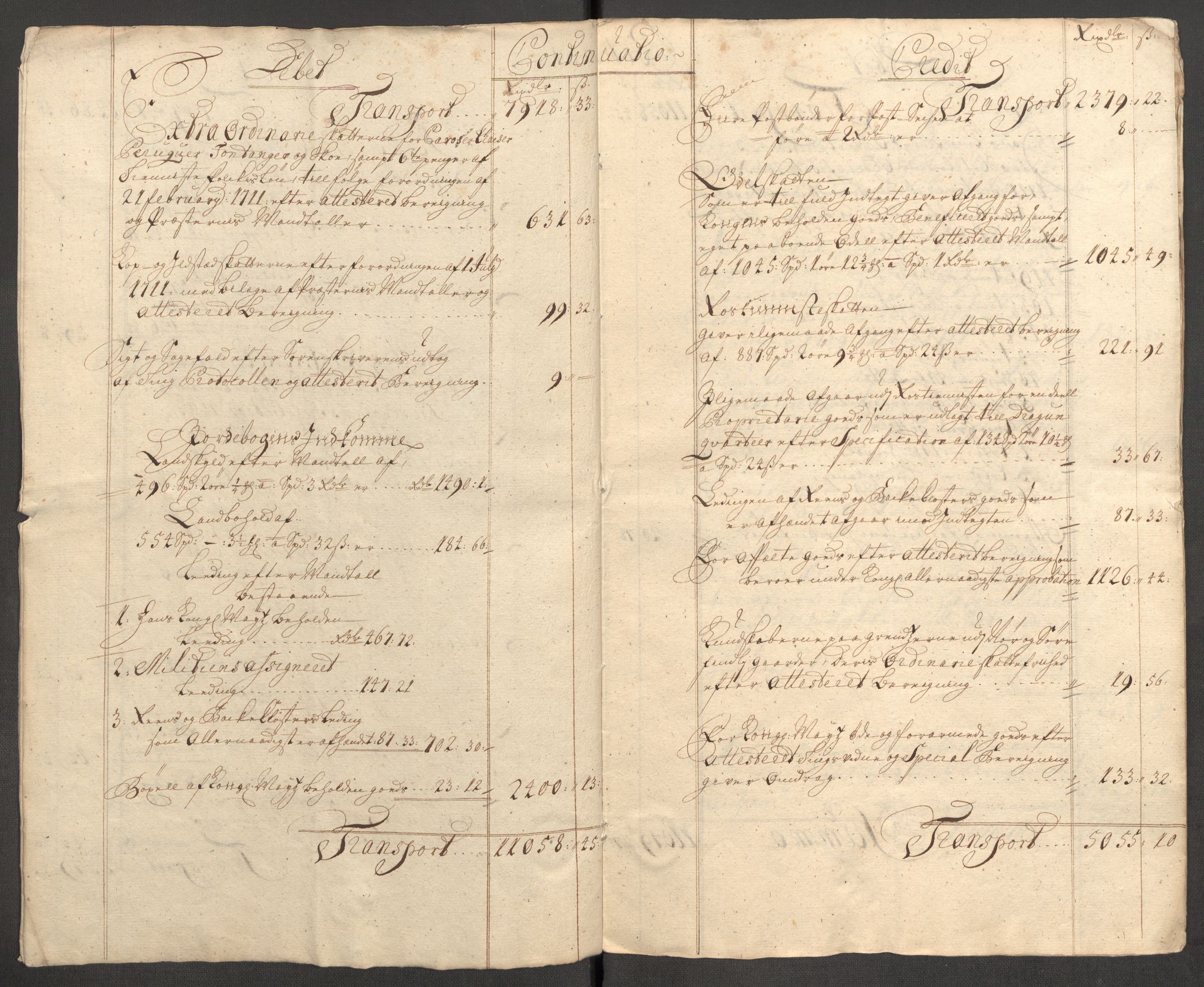 Rentekammeret inntil 1814, Reviderte regnskaper, Fogderegnskap, AV/RA-EA-4092/R63/L4319: Fogderegnskap Inderøy, 1711, p. 6