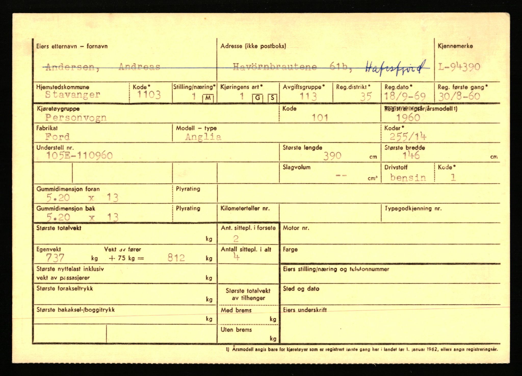 Stavanger trafikkstasjon, AV/SAST-A-101942/0/F/L0076: L-92500 - L-97099, 1930-1971, p. 813