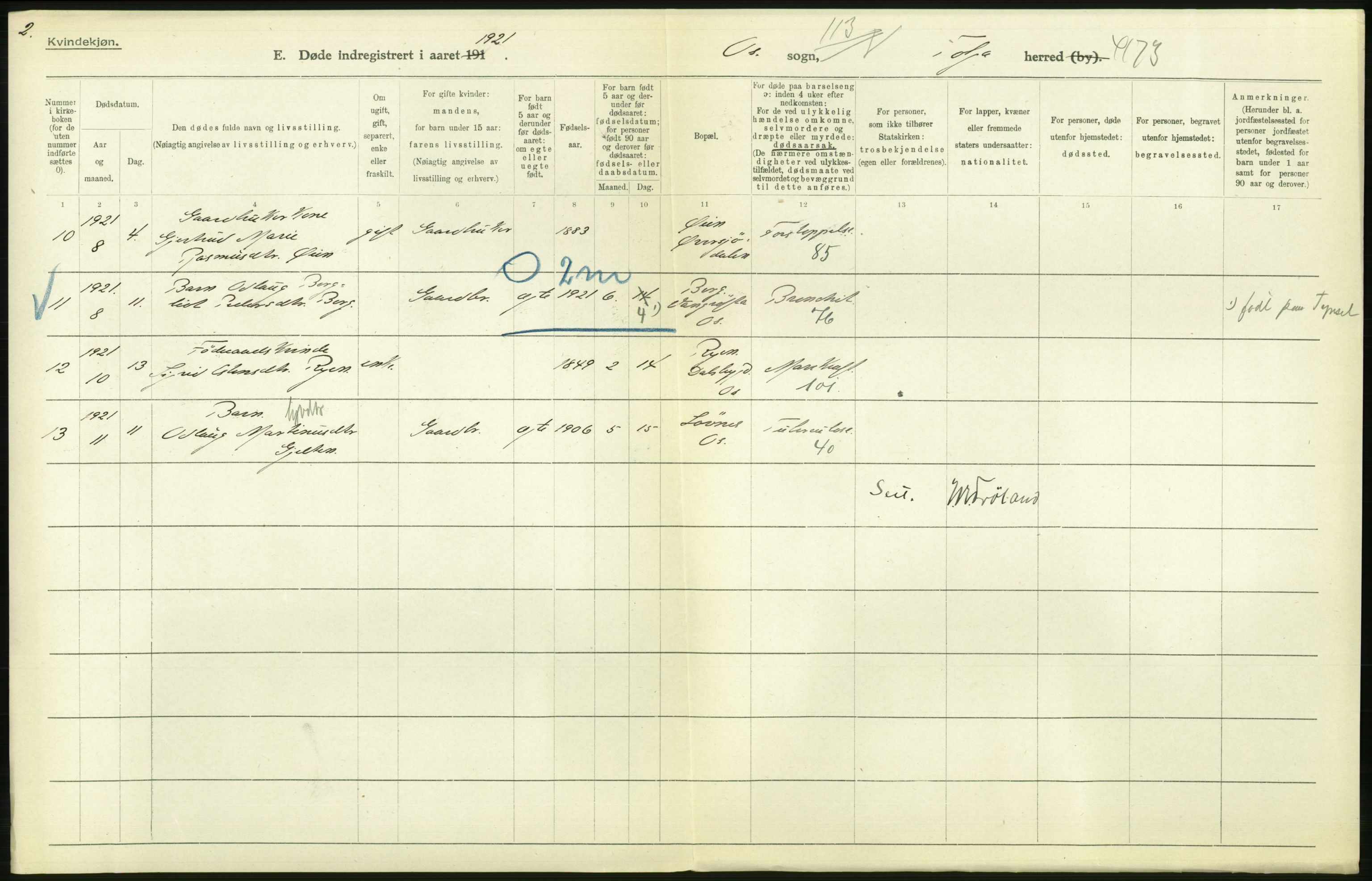 Statistisk sentralbyrå, Sosiodemografiske emner, Befolkning, RA/S-2228/D/Df/Dfc/Dfca/L0015: Hedemark fylke: Levendefødte menn og kvinner. Byer, 1921, p. 752