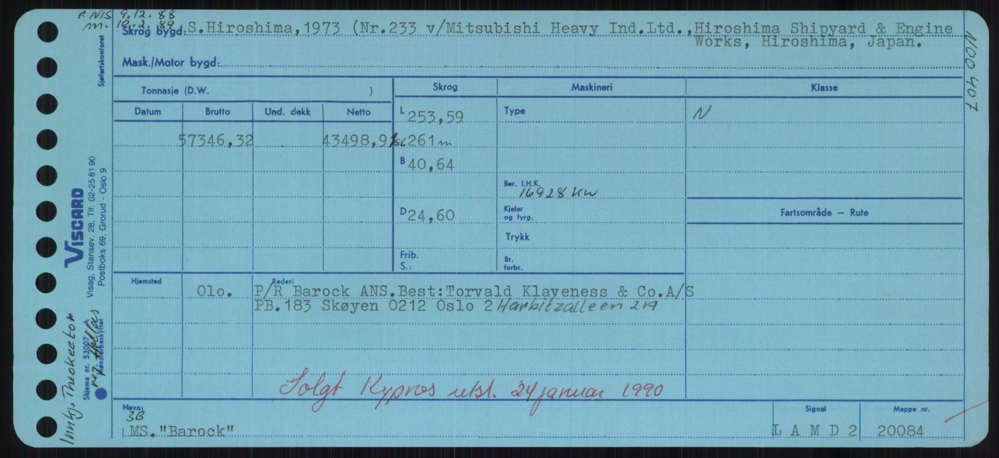 Sjøfartsdirektoratet med forløpere, Skipsmålingen, AV/RA-S-1627/H/Hd/L0003: Fartøy, B-Bev, p. 311