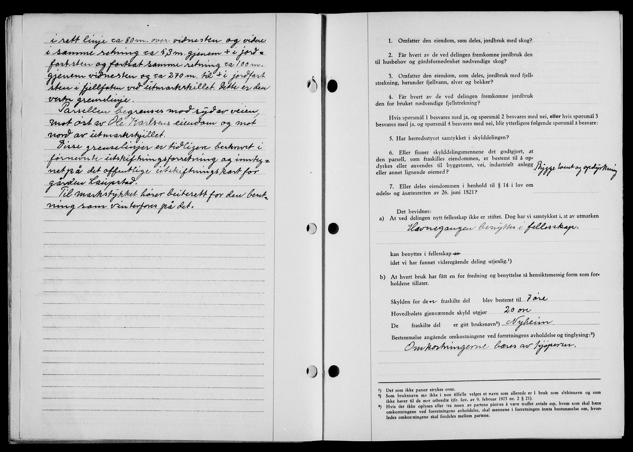Lofoten sorenskriveri, SAT/A-0017/1/2/2C/L0009a: Mortgage book no. 9a, 1941-1942, Diary no: : 1780/1941
