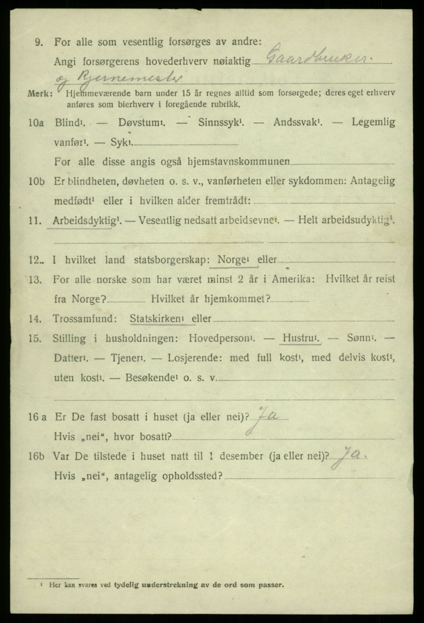 SAB, 1920 census for Hålandsdal, 1920, p. 243