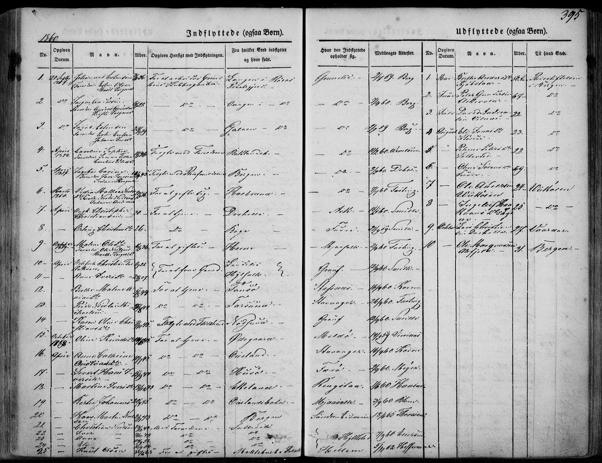 Askvoll sokneprestembete, SAB/A-79501/H/Haa/Haaa/L0011/0002: Parish register (official) no. A 11 II, 1845-1878, p. 395