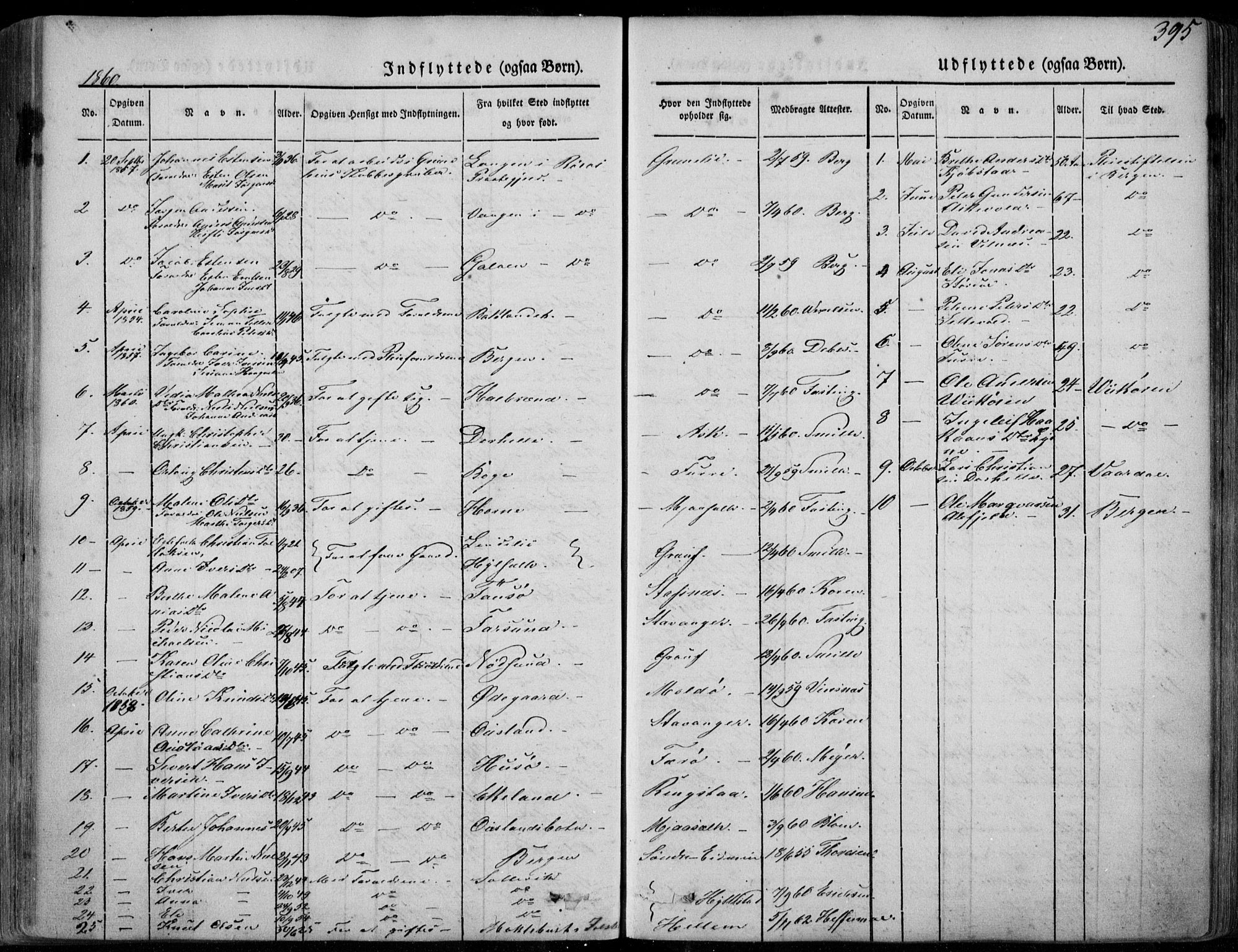 Askvoll sokneprestembete, AV/SAB-A-79501/H/Haa/Haaa/L0011/0002: Parish register (official) no. A 11 II, 1845-1878, p. 395