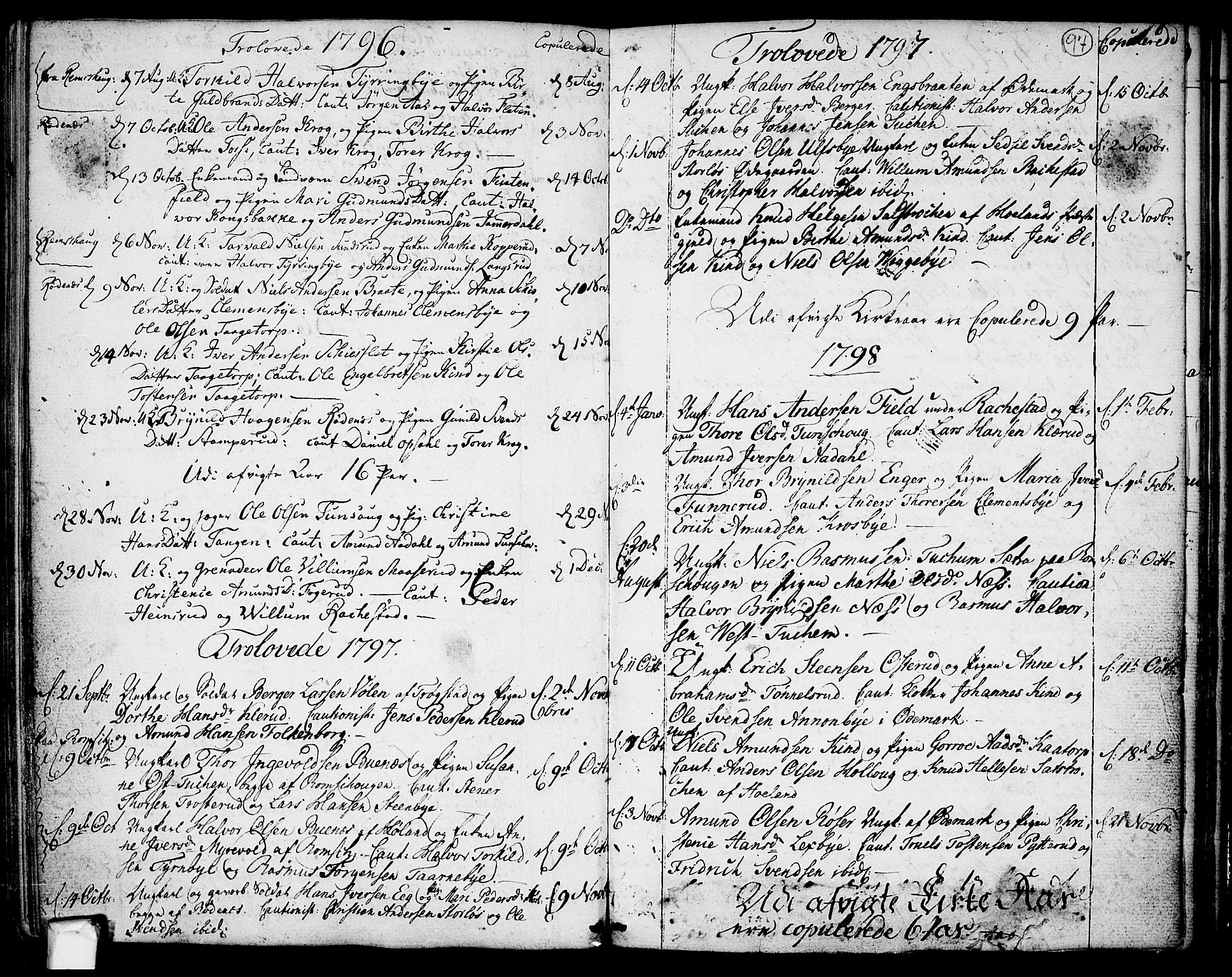 Rødenes prestekontor Kirkebøker, AV/SAO-A-2005/F/Fa/L0003: Parish register (official) no. I 3, 1777-1814, p. 97