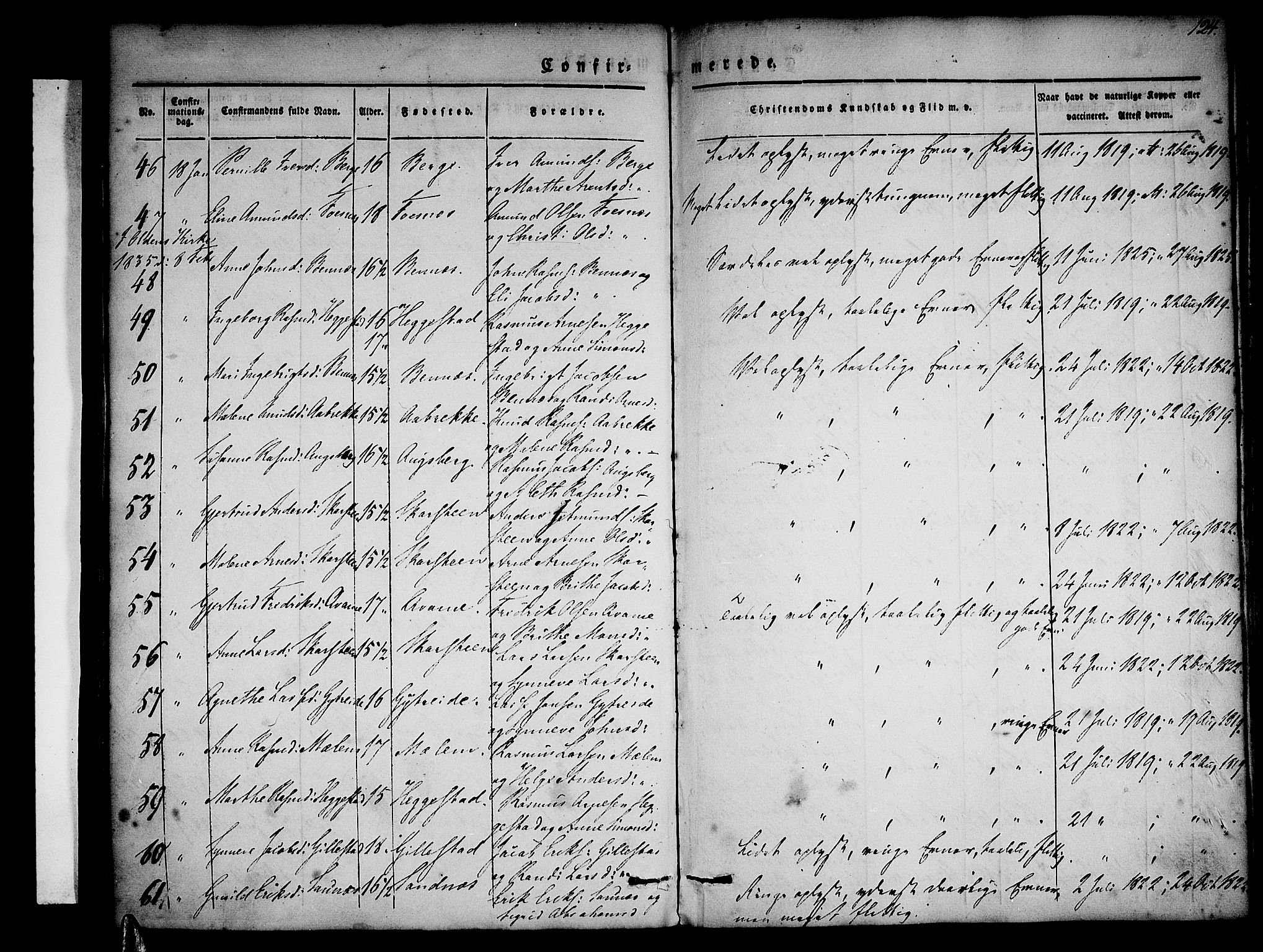 Stryn Sokneprestembete, AV/SAB-A-82501: Parish register (official) no. A 1, 1832-1845, p. 124