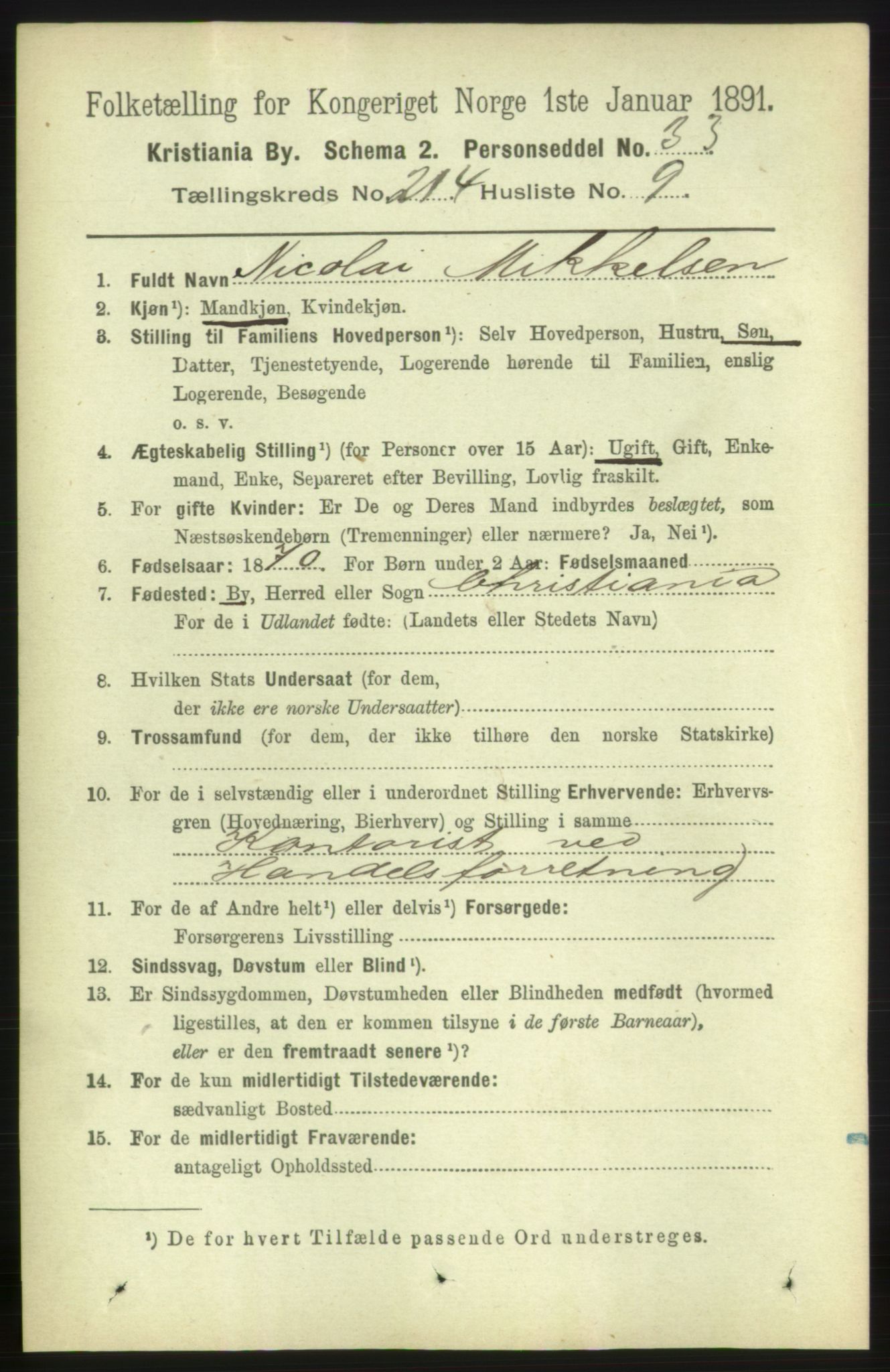 RA, 1891 census for 0301 Kristiania, 1891, p. 127692