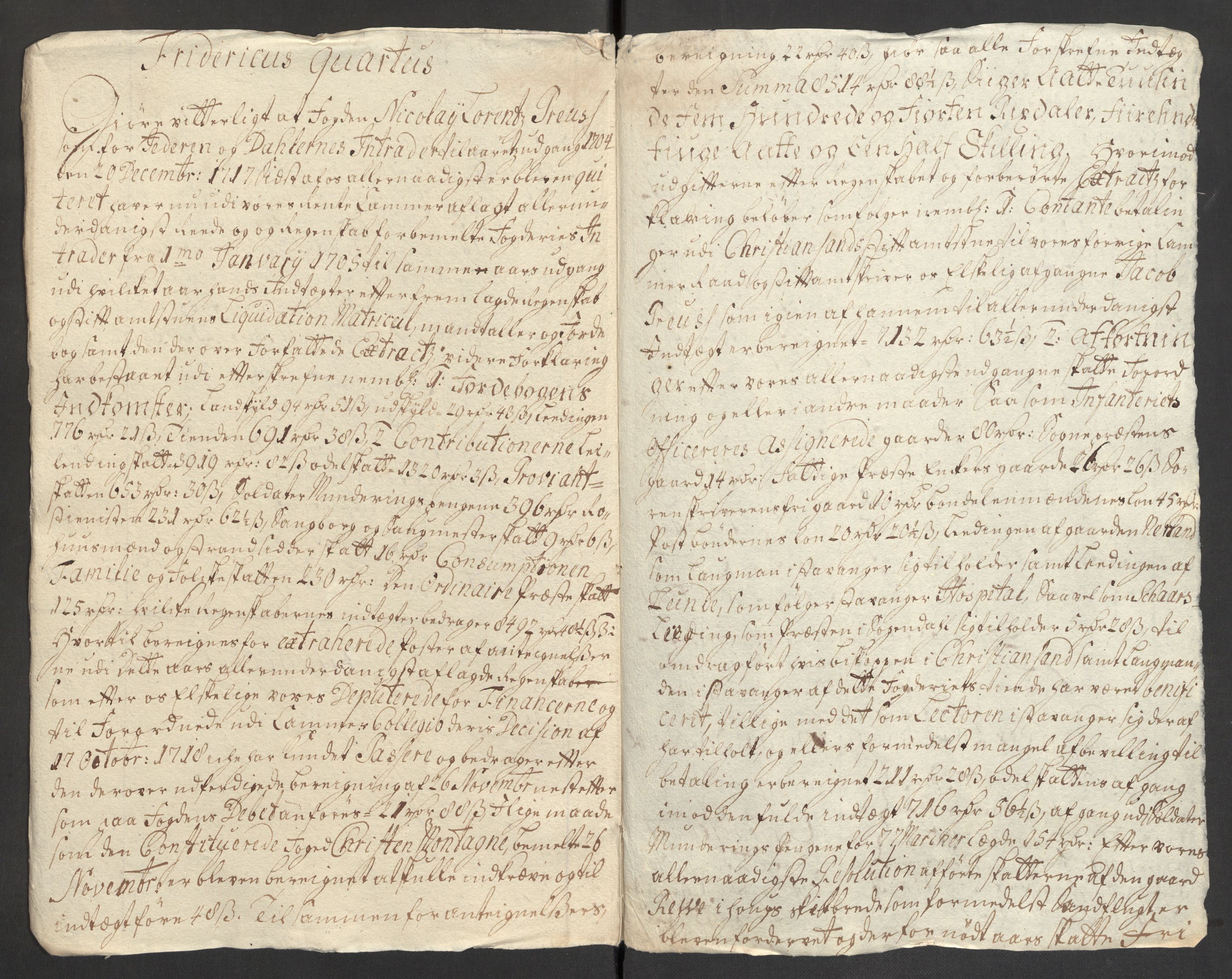 Rentekammeret inntil 1814, Reviderte regnskaper, Fogderegnskap, AV/RA-EA-4092/R46/L2733: Fogderegnskap Jæren og Dalane, 1705-1708, p. 21