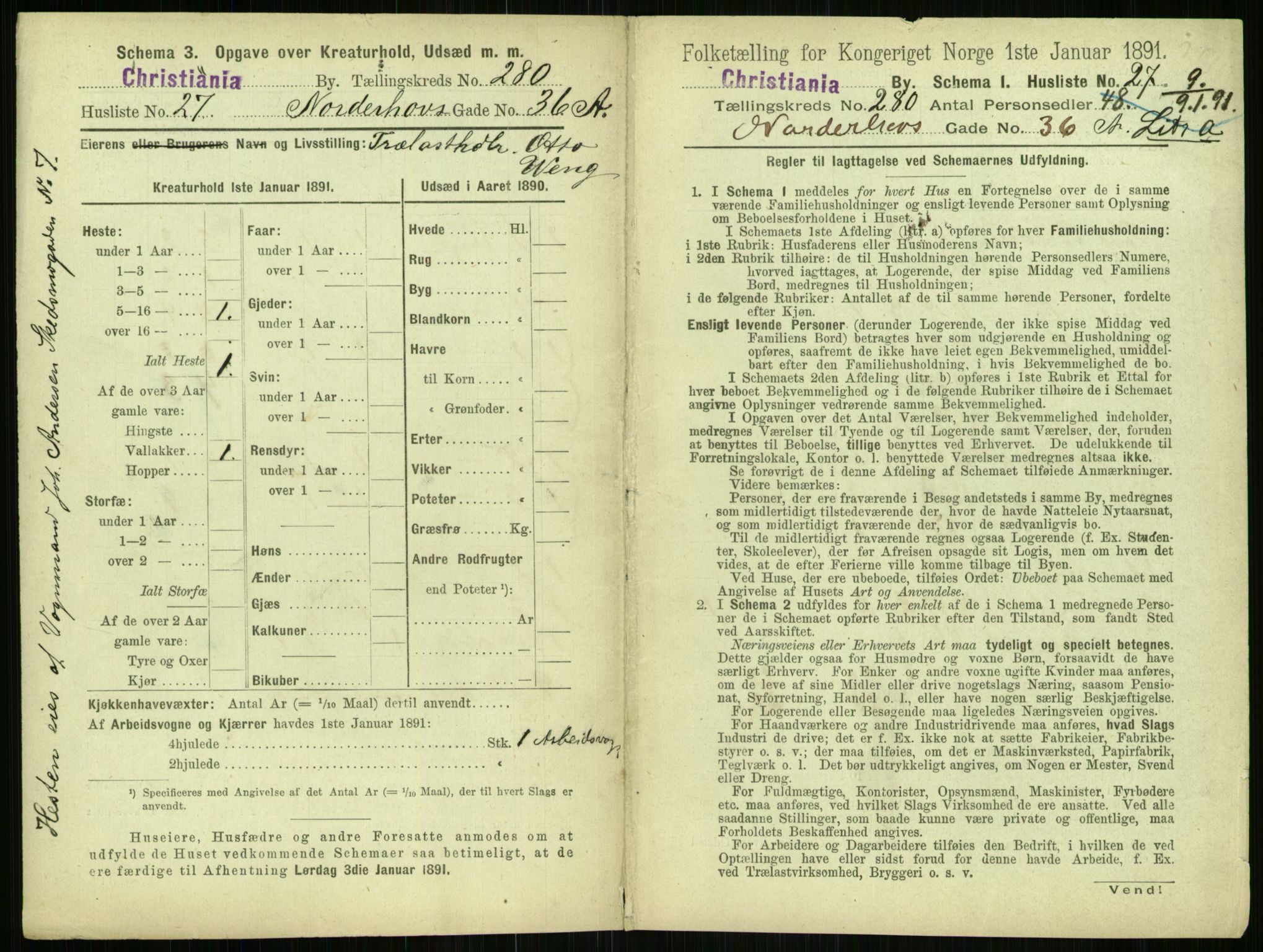 RA, 1891 census for 0301 Kristiania, 1891, p. 170011