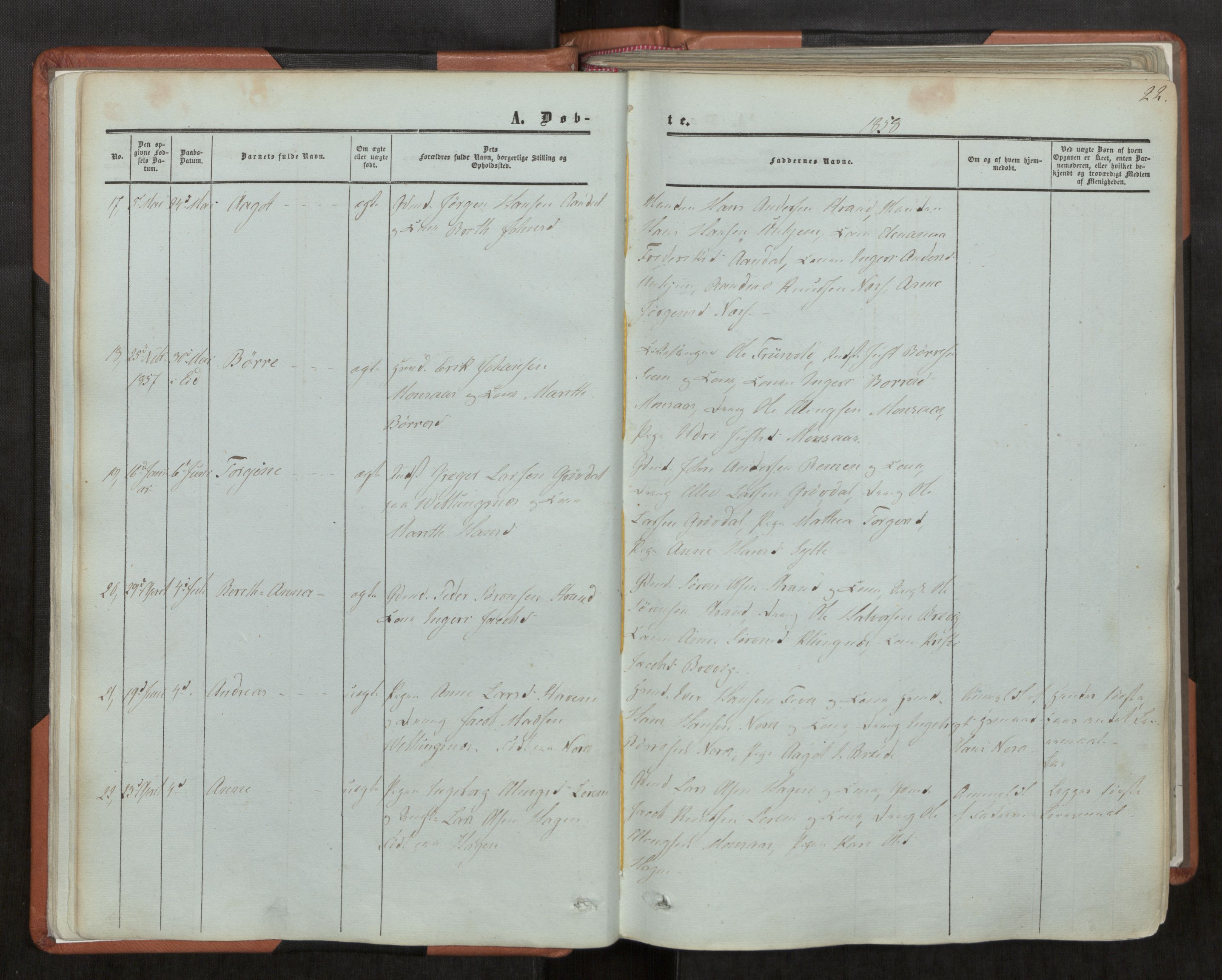 Ministerialprotokoller, klokkerbøker og fødselsregistre - Møre og Romsdal, AV/SAT-A-1454/544/L0572: Parish register (official) no. 544A05, 1854-1886, p. 21