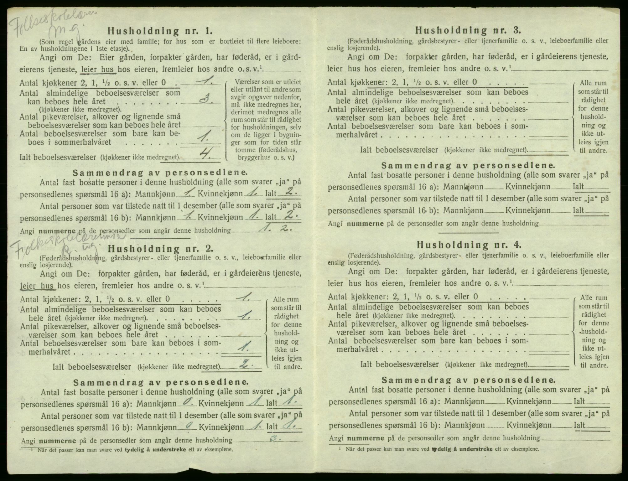 SAB, 1920 census for Austevoll, 1920, p. 223