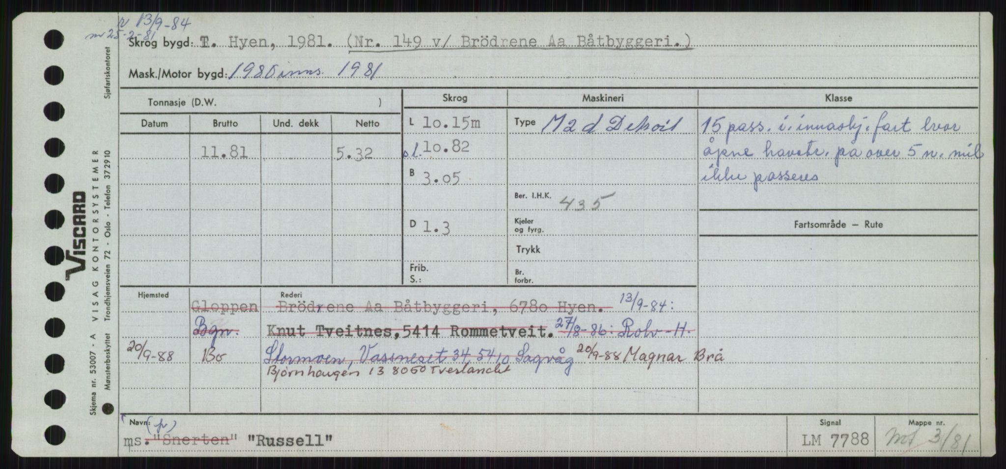 Sjøfartsdirektoratet med forløpere, Skipsmålingen, RA/S-1627/H/Ha/L0004/0002: Fartøy, Mas-R / Fartøy, Odin-R, p. 903