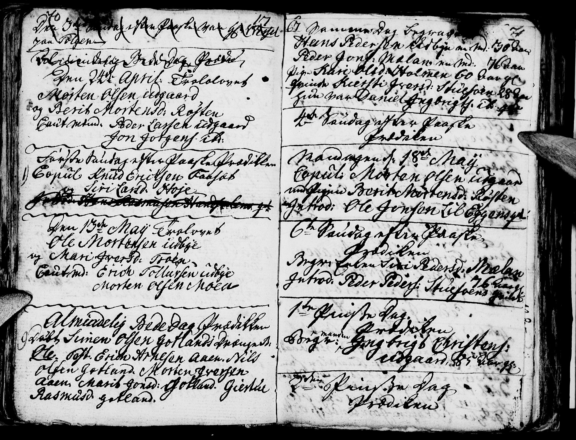 Tynset prestekontor, SAH/PREST-058/H/Ha/Haa/L0006: Parish register (official) no. 6, 1763-1779, p. 70-71
