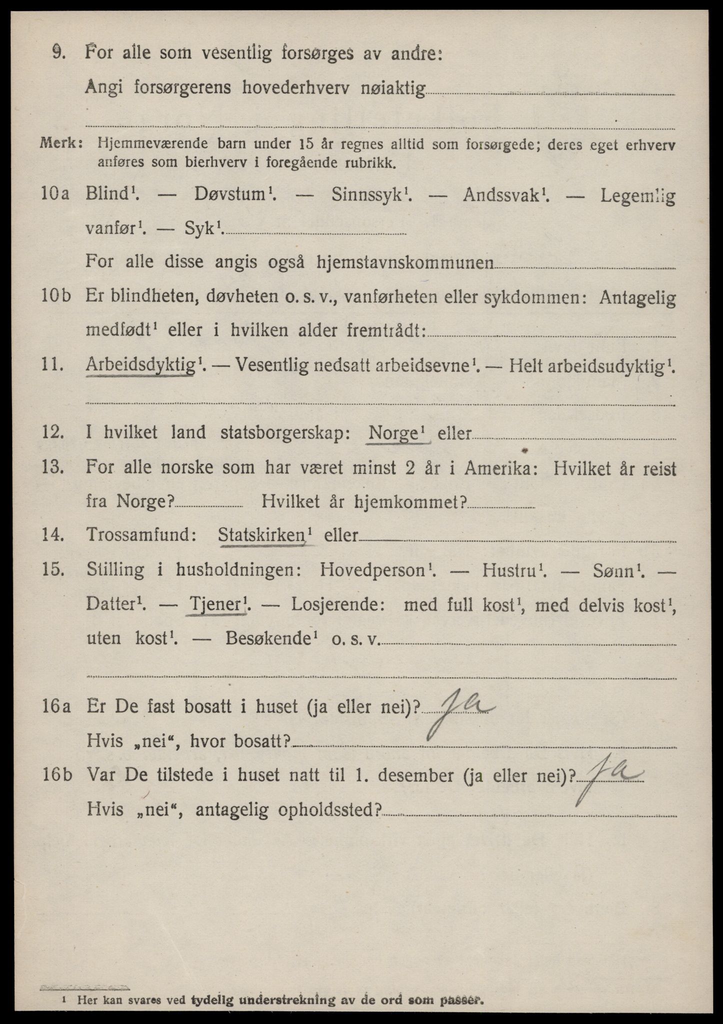 SAT, 1920 census for Borgund, 1920, p. 6021