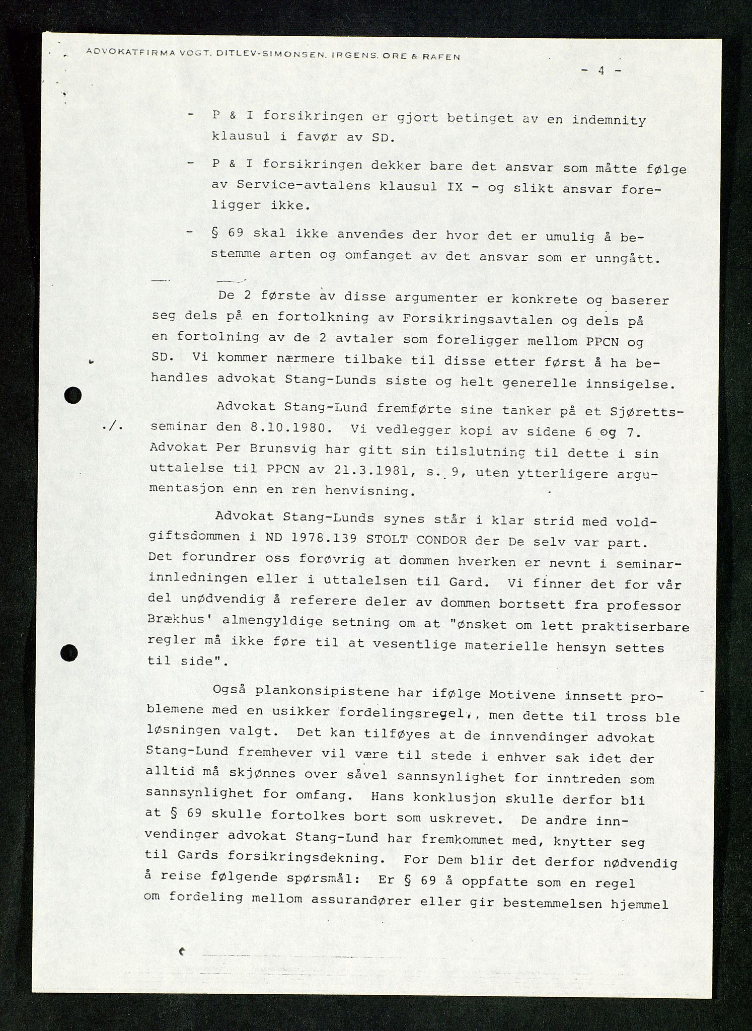 Pa 1503 - Stavanger Drilling AS, AV/SAST-A-101906/Da/L0017: Alexander L. Kielland - Saks- og korrespondansearkiv, 1981-1984, p. 137