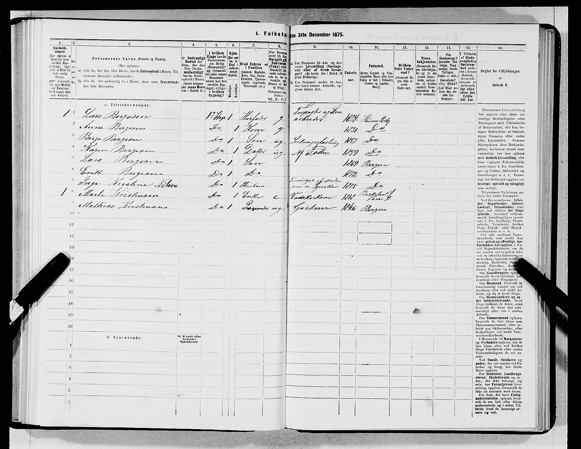 SAB, 1875 census for 1301 Bergen, 1875, p. 5051