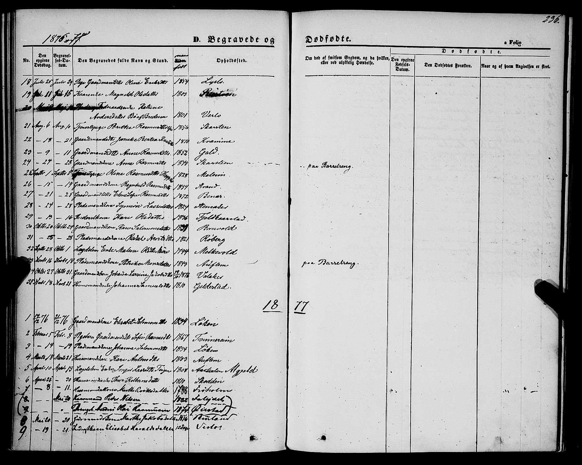 Innvik sokneprestembete, AV/SAB-A-80501: Parish register (official) no. A 6, 1865-1878, p. 236