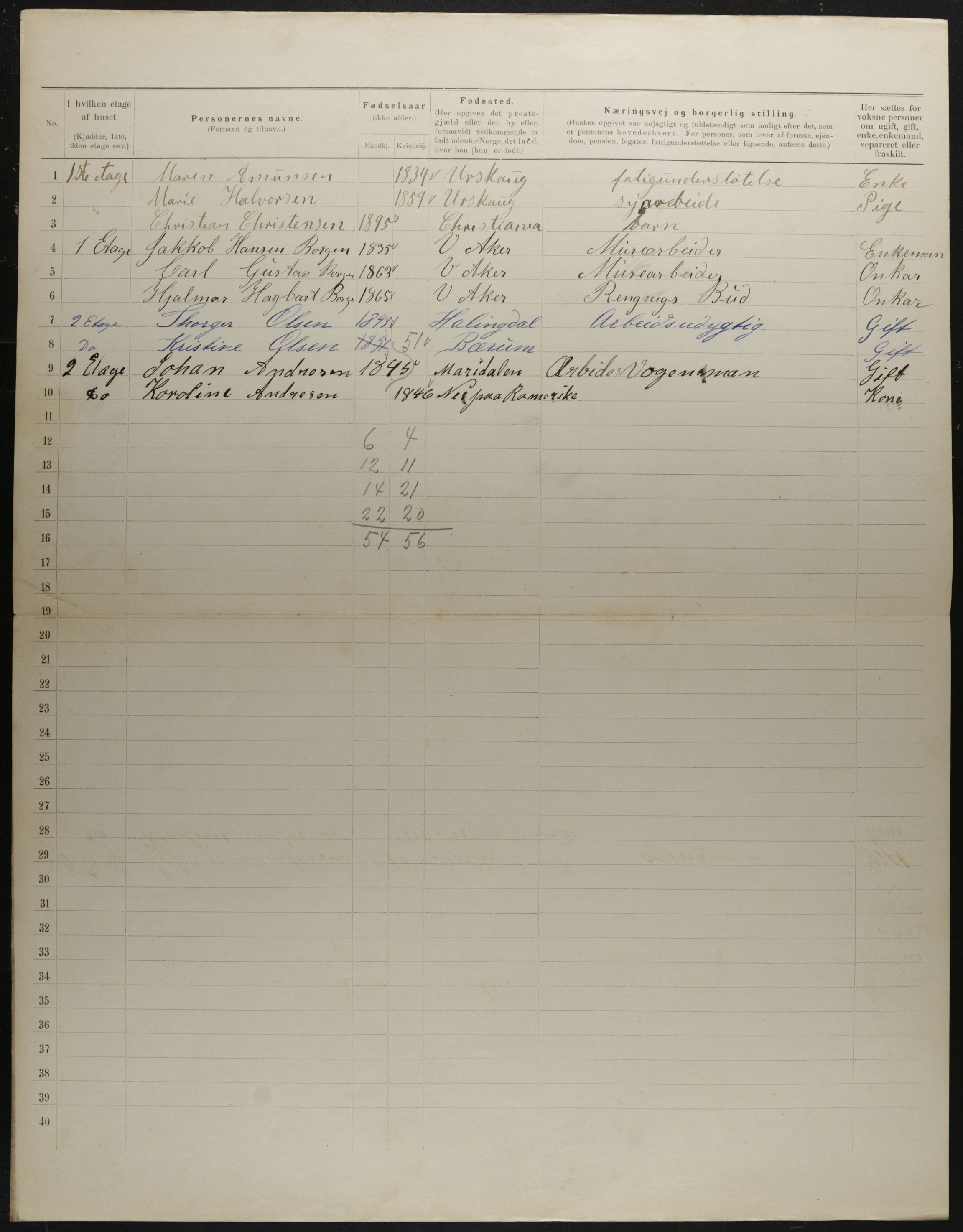 OBA, Municipal Census 1901 for Kristiania, 1901, p. 4569